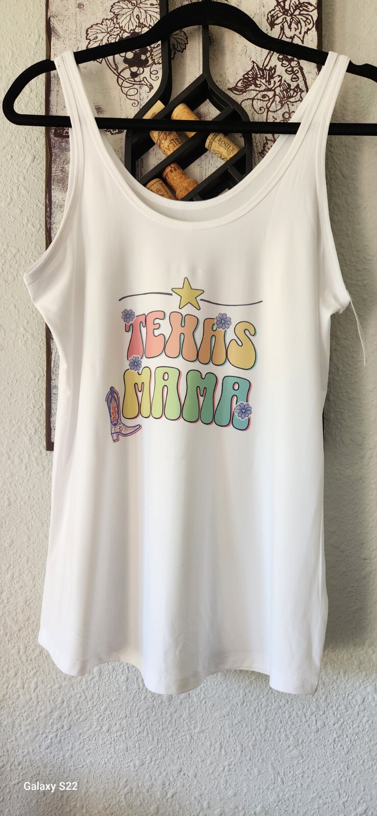 Texas Mama Tank Top White Size XL (Fits Like L) Juniors Mother’s Day Super Soft