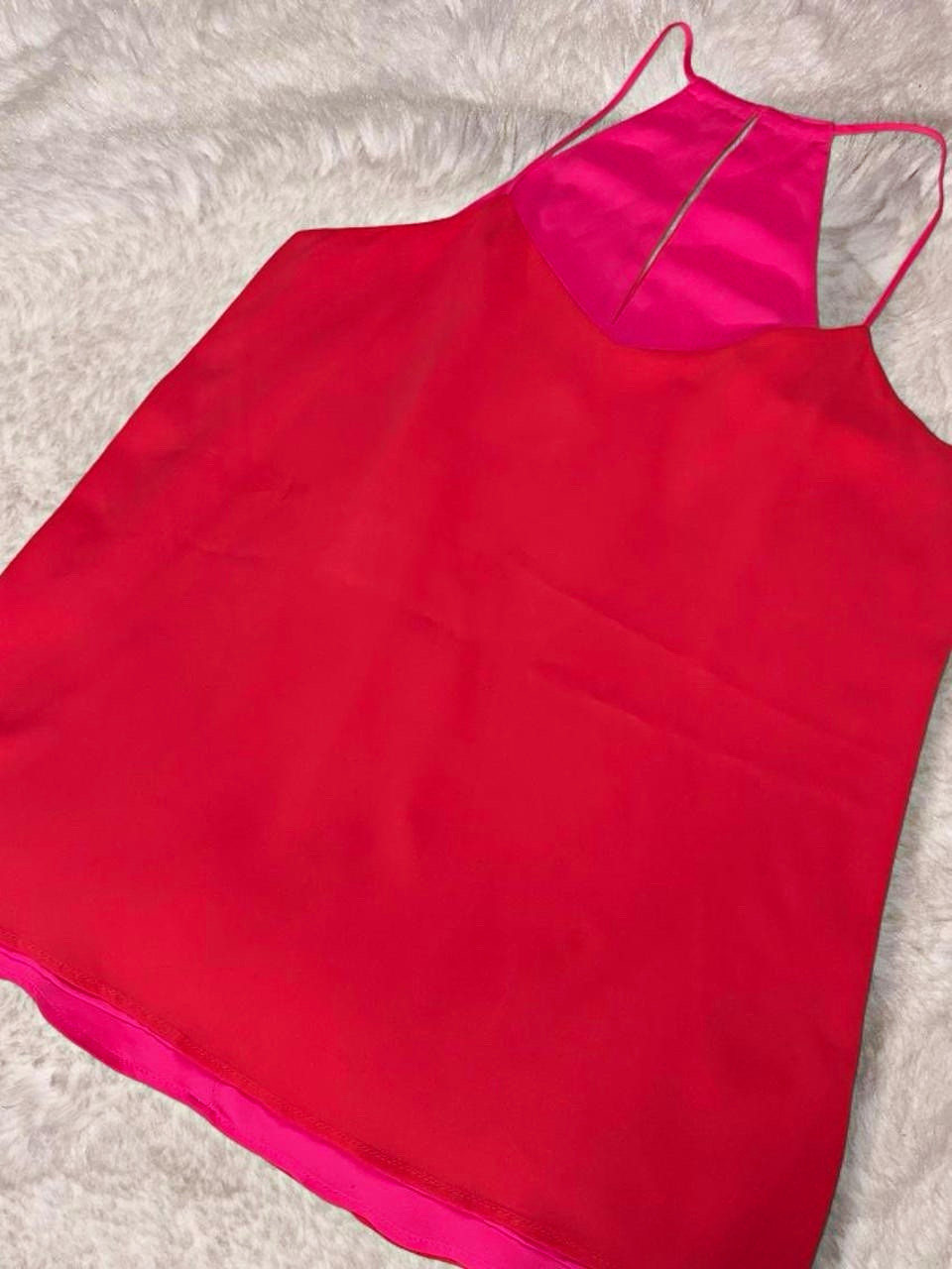 NWOT Y2K Women’s Reversible Salmon and Pink Tank Top