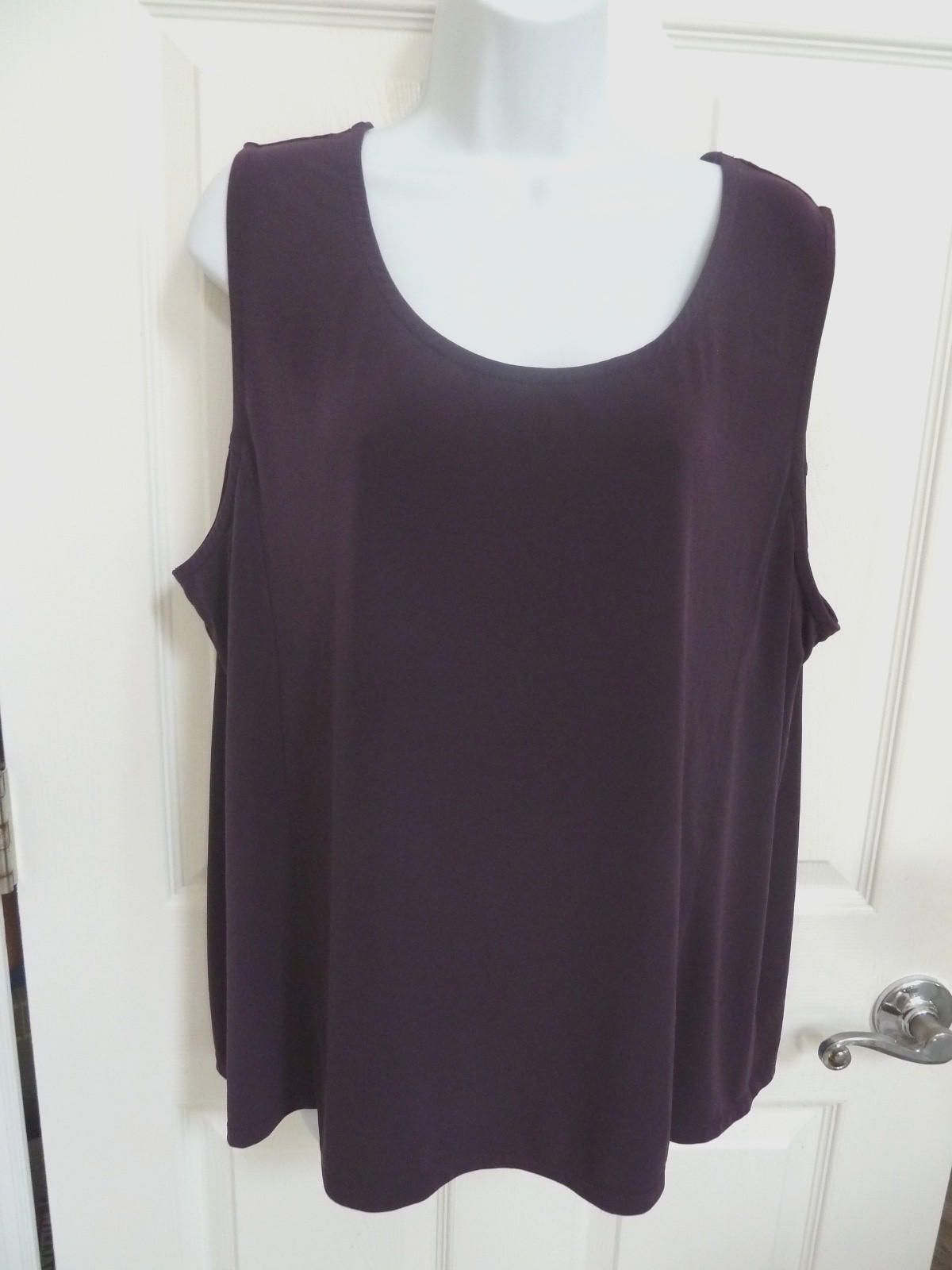SOFT BY AVENUE Plus Sz 22/24 Layering Tank Top Purple Career Office