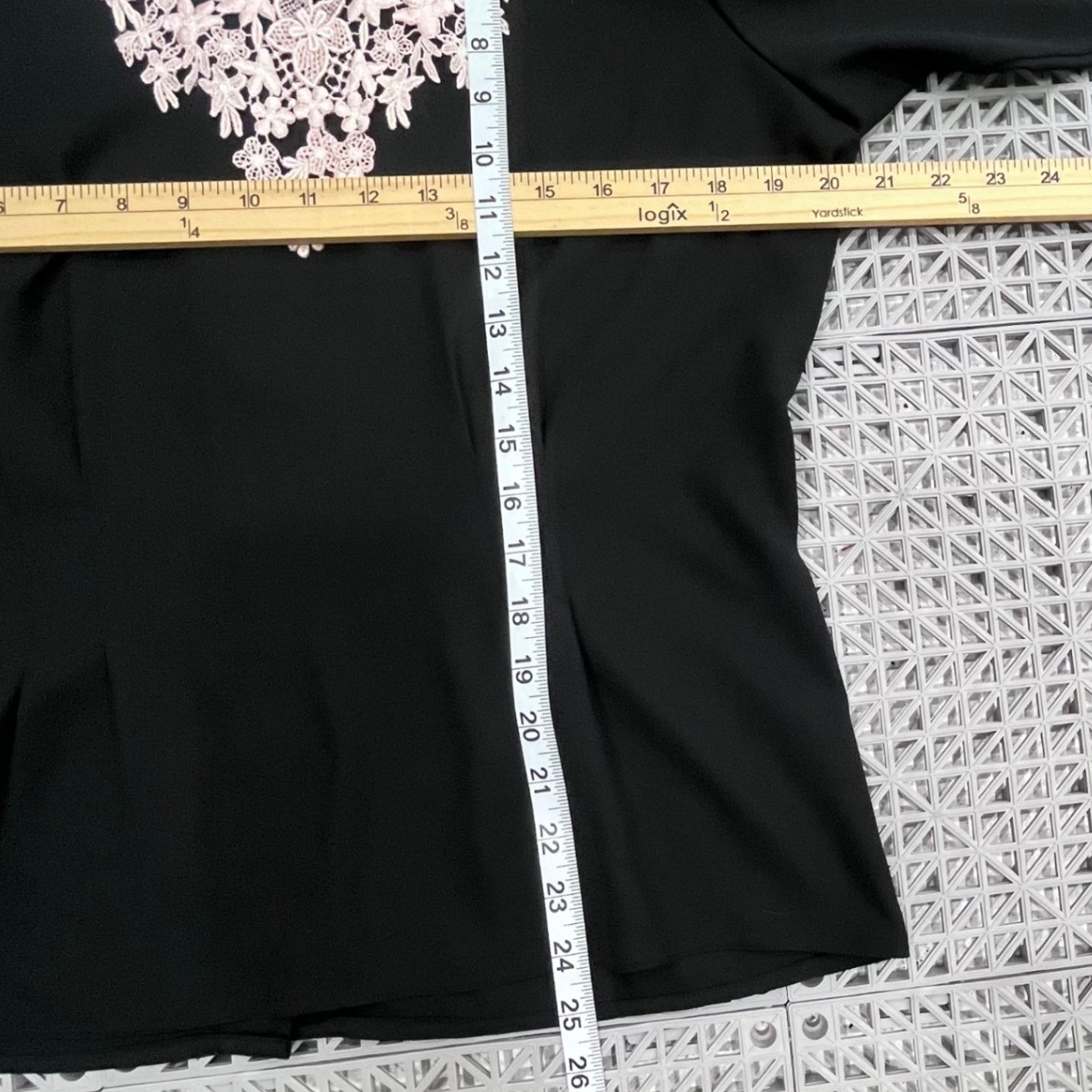 Vintage 80’s Nilani Blouse Womens 12 Black Lace Trim Victorian Dark Academia