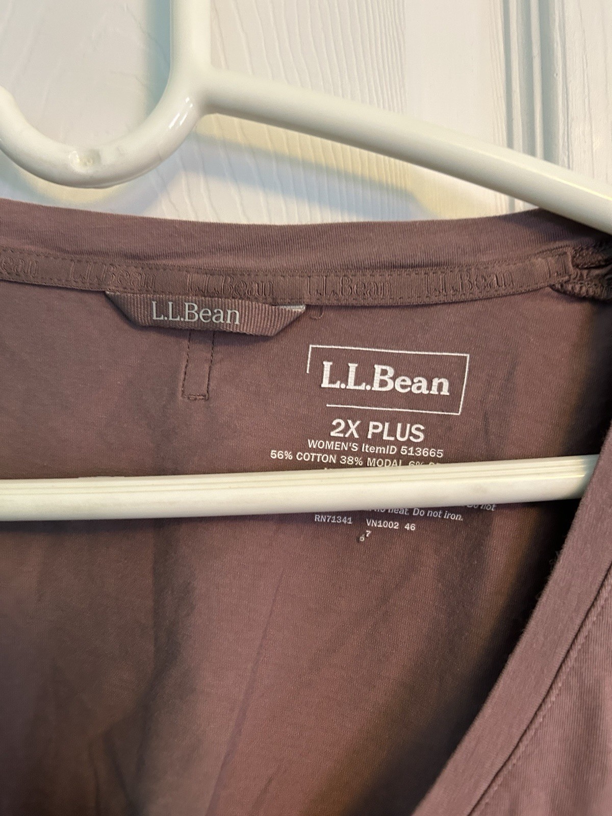 Euc Rose Ll Bean Plus Size Short Sleeved Blouse Size 2x 20 22 W
