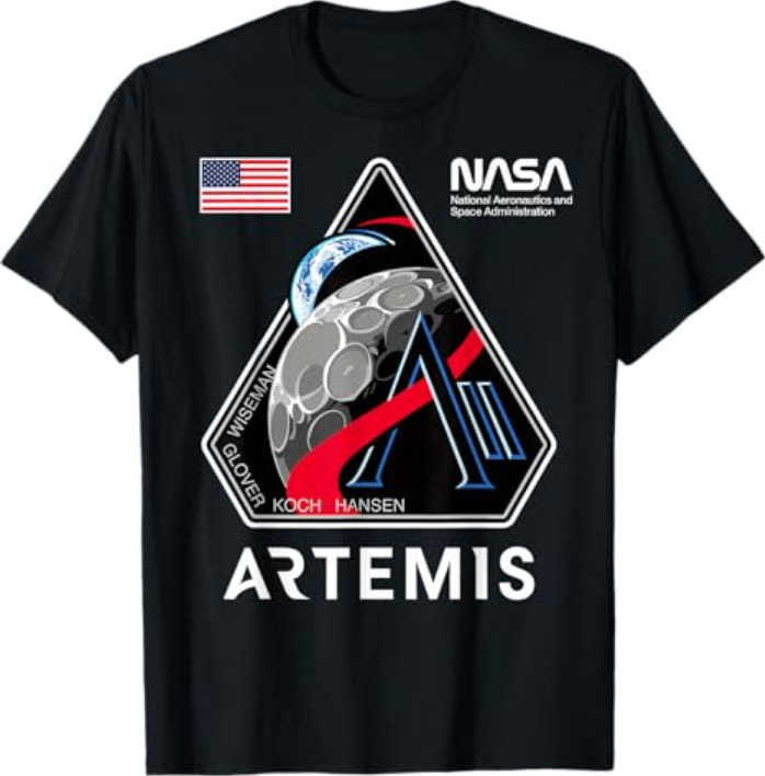 NASA Artemis II Mission Patch Logo Moon Space Program 2026 T-Shirt