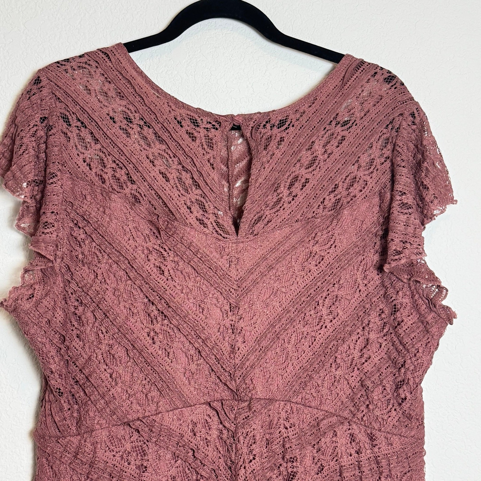 ✨New✨Torrid Babydoll Lined Crew Neck Sharkbite Hem Lined Top Wild Ginger, 1X