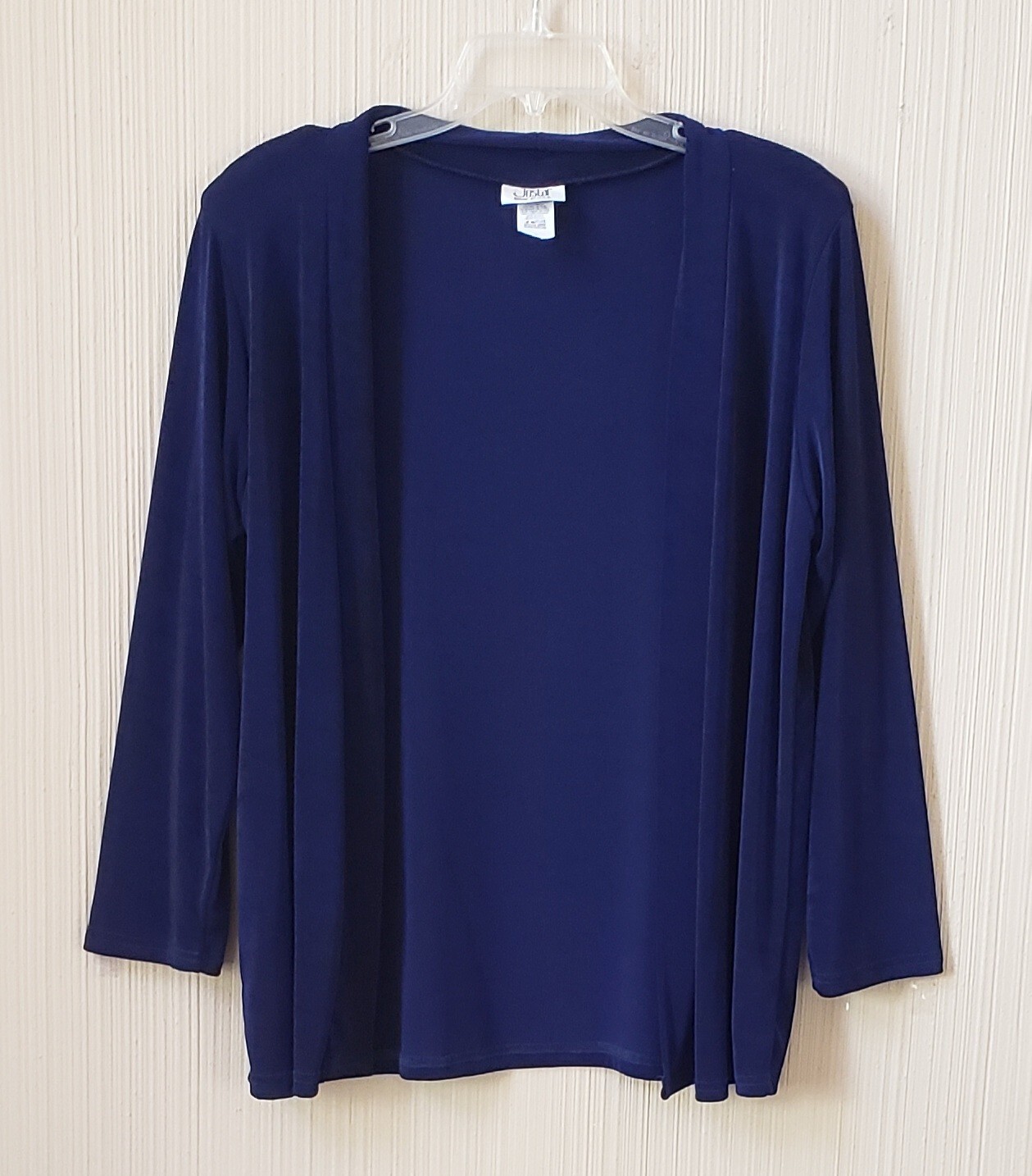 JOSTAR Travel Knit Open Front Slinky Cardigan Size S USA Acetate Spandex – VGC