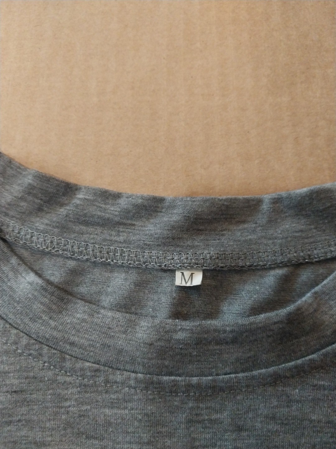 Gray Super Soft Stretchy Material Highland COW T Shirt Size M