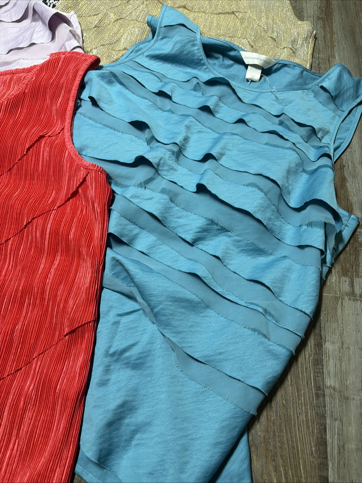 Christopher & Banks Tank Tops Women L Multi Lot of 5 Office Layers NWT