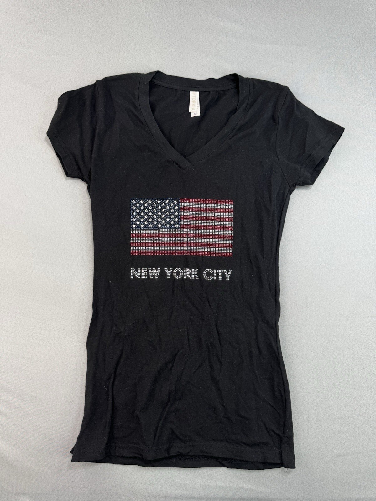 Real American Support Our Veterans Women’s T Shirt Size Medium