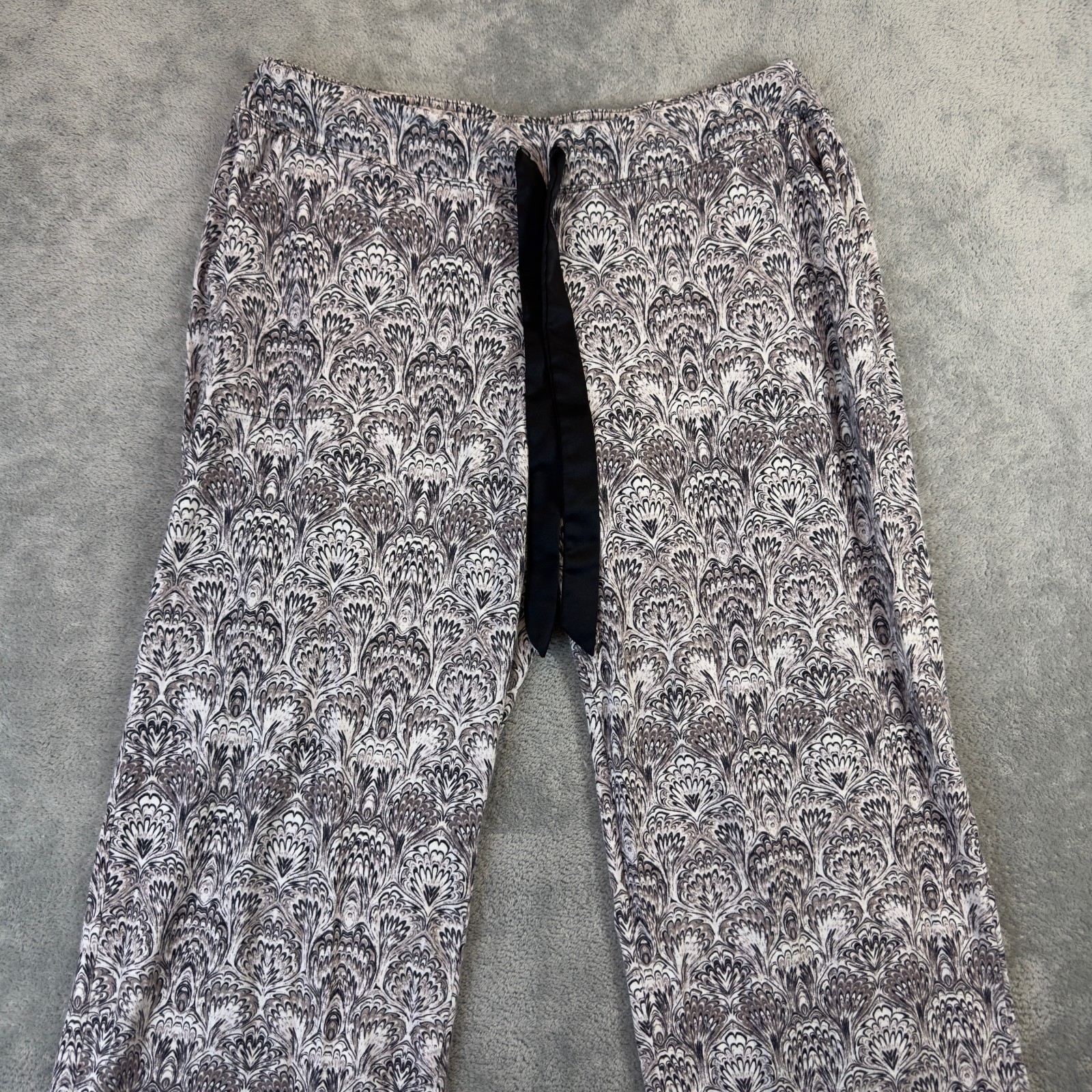 Soma Pajama Set Womens Large Gray Stretch Long Sleeve Top Pants Lounge Comfy