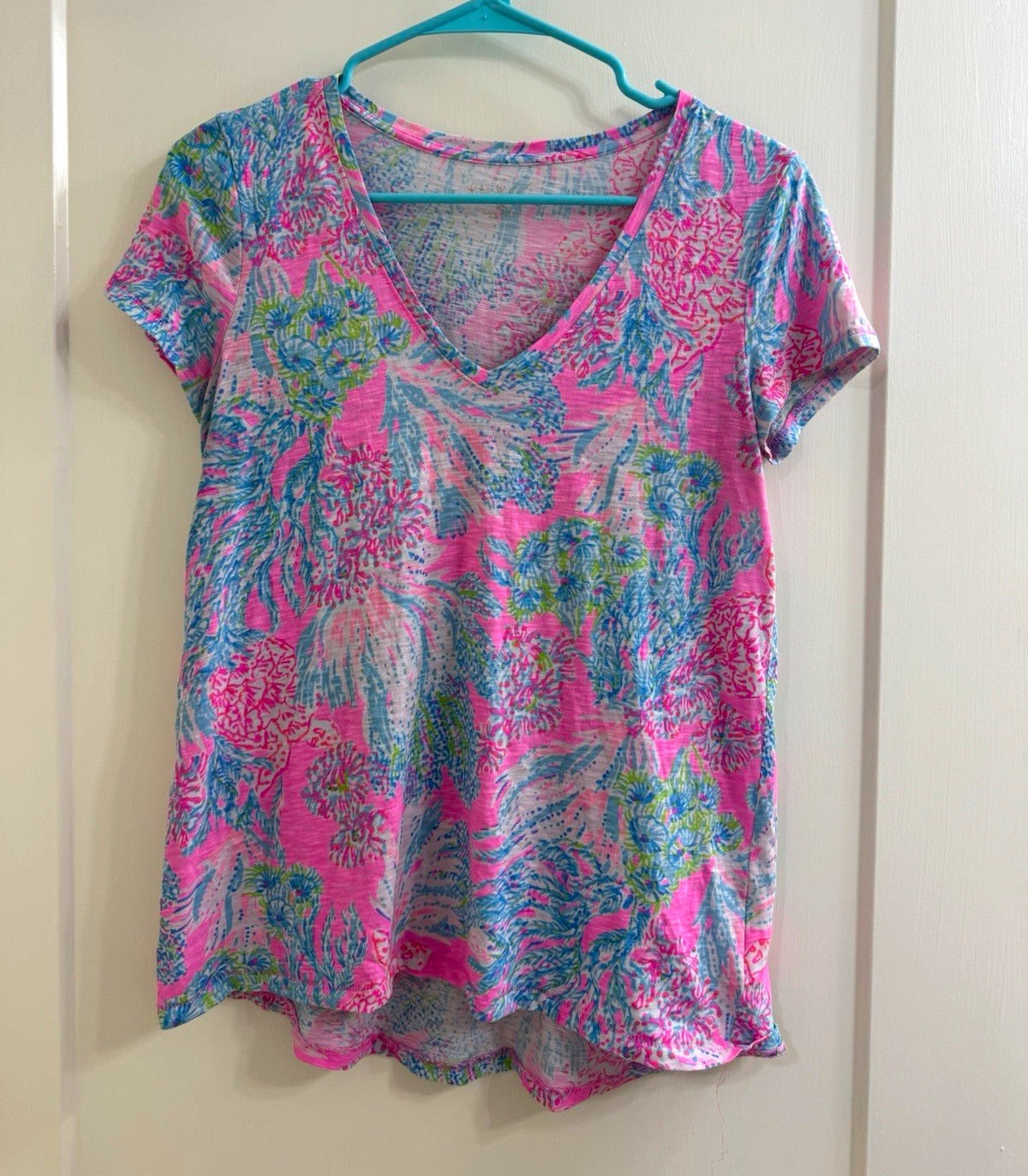 Lilly Pulitzer Womens XS Etta Cotton T-Shirt
