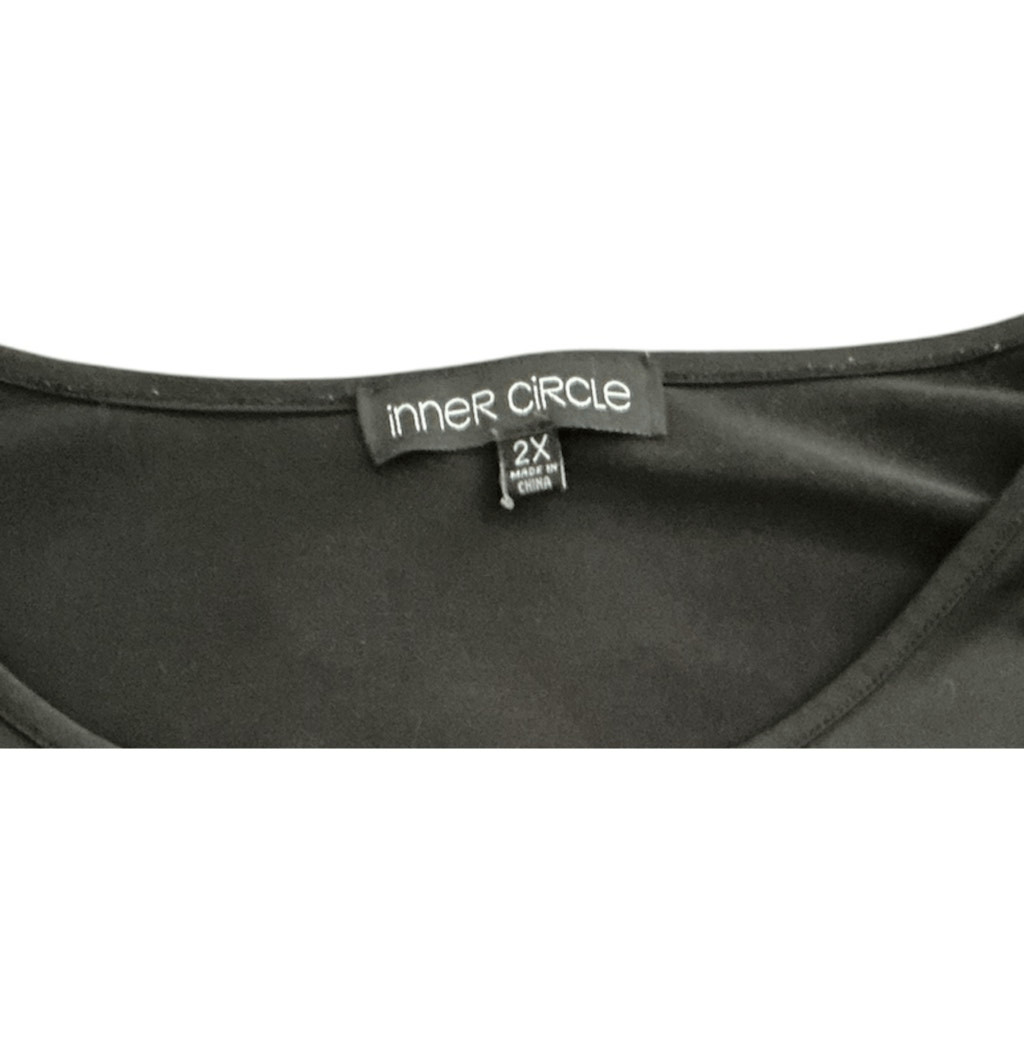 Inner Circle Black Shirt with Gold Rivets 2X