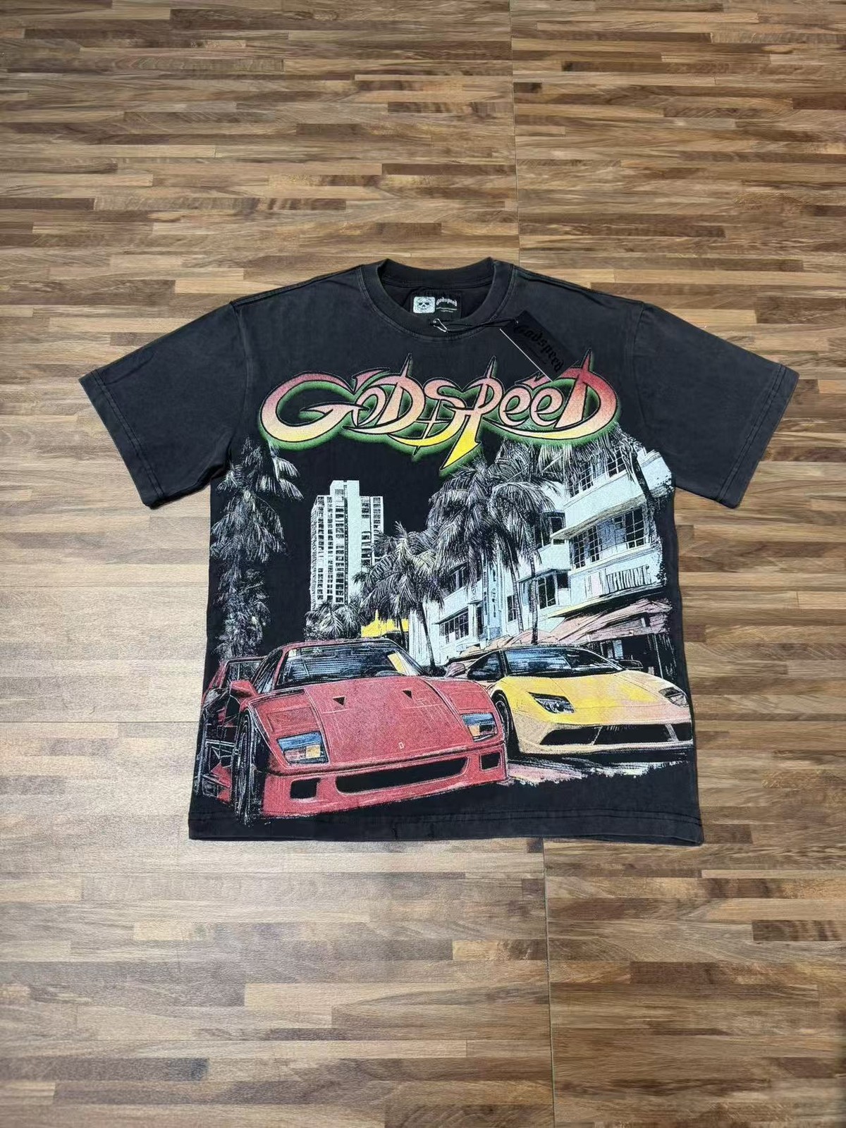 NEW Godspeed Classic sports car print Tee Mens Short Sleeve T-shirt