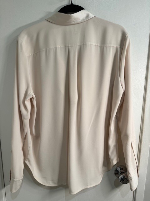 Rag & Bone ‘Phillipa’ Satin Drape Front Blouse SZ: Large NWOT – Classic Design