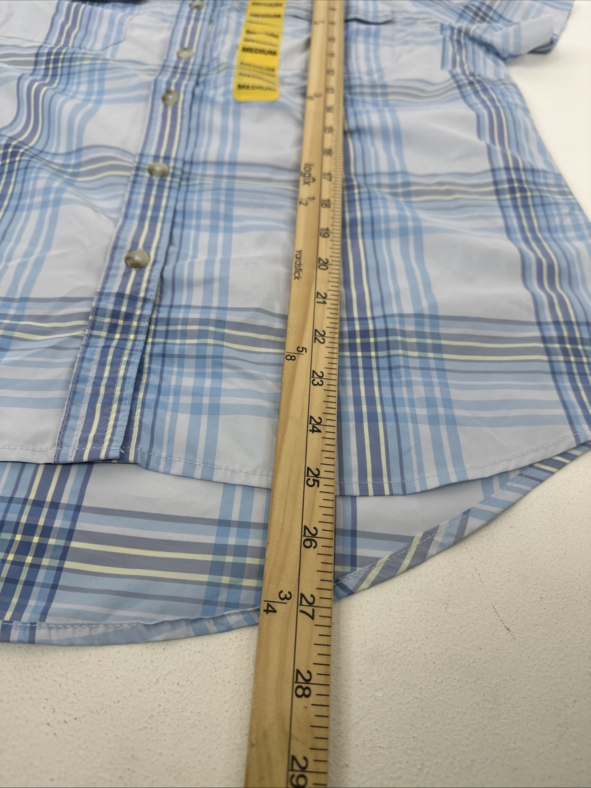 Eddie Bauer Womens Short Sleeve Moisture Wicking Adventure Shirt Size M Blue NEw