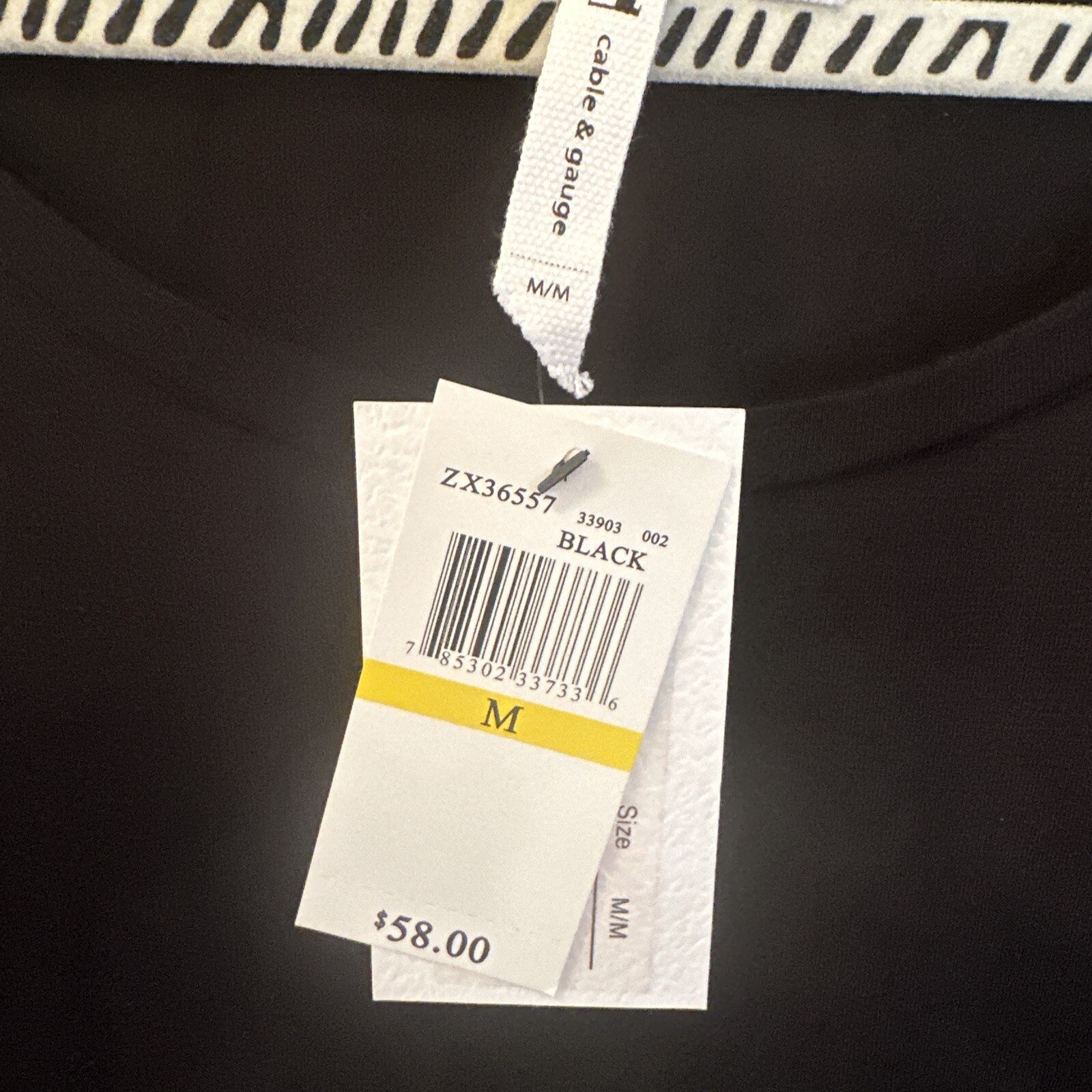 Lot of 3 Assorted Brands Womens Blouse Tops Size M Black / Black & White NWT