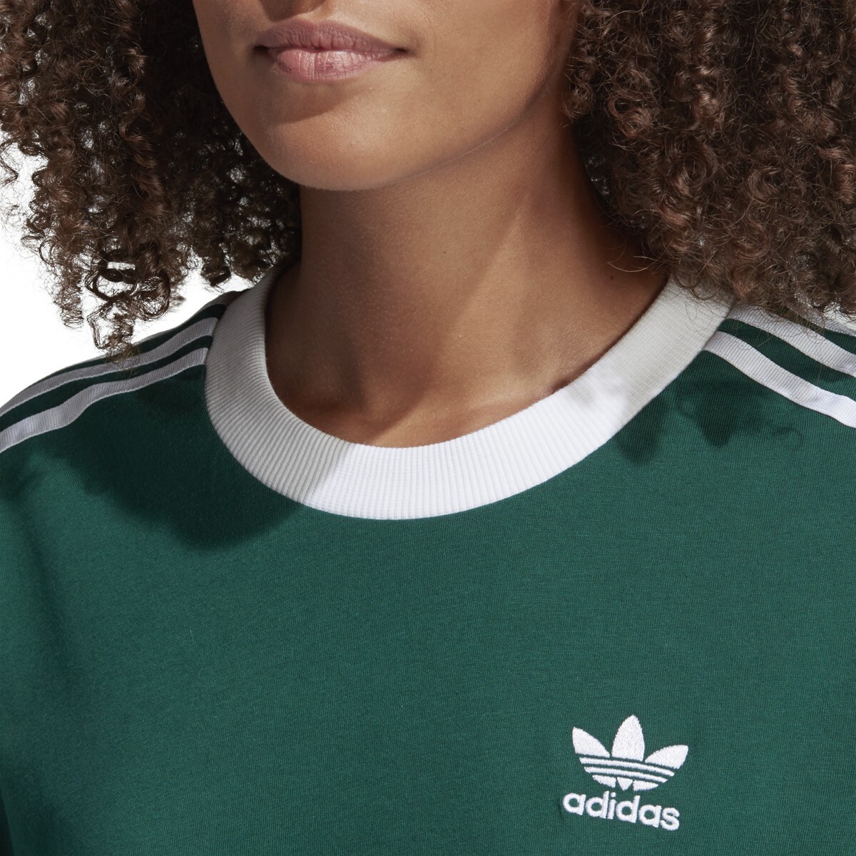 Adidas Women’s 3 Stripes Tee Collegiate Green DV2590