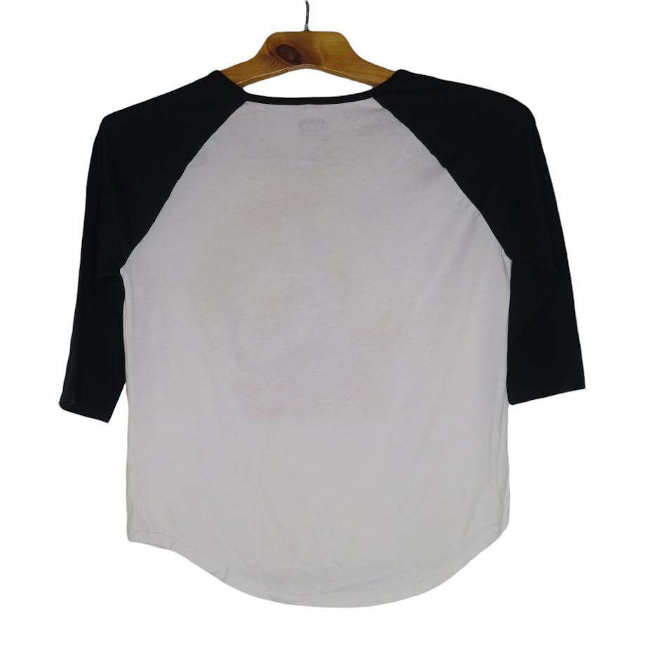 Star Wars Waist Length T-Shirt Women’s Size XL Rebellion White Black Sleeves