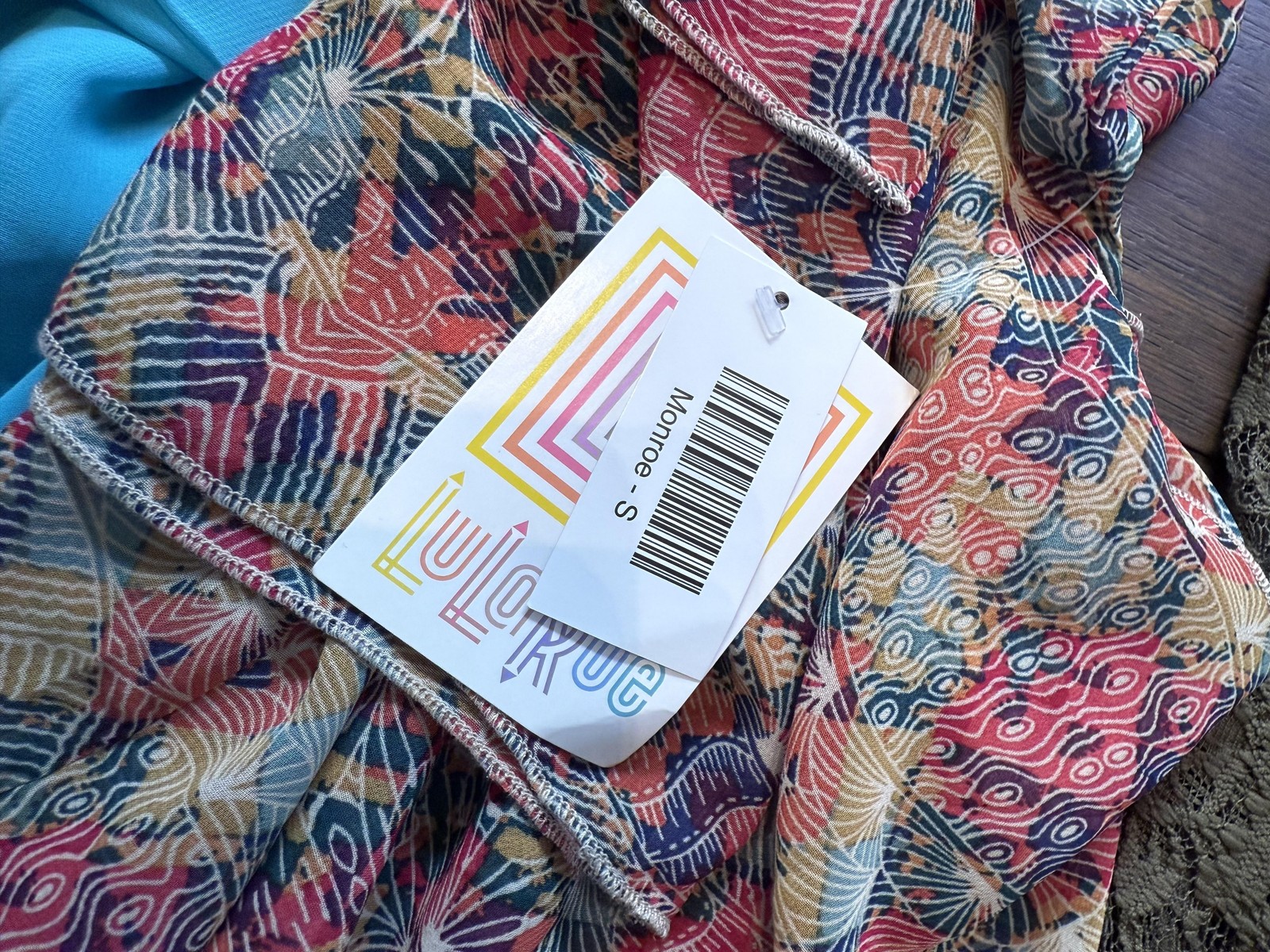 LuLaRoe Monroe Kimono Womens Small Lot of 5 Mixed Colors Fringe Sheer Cardigan