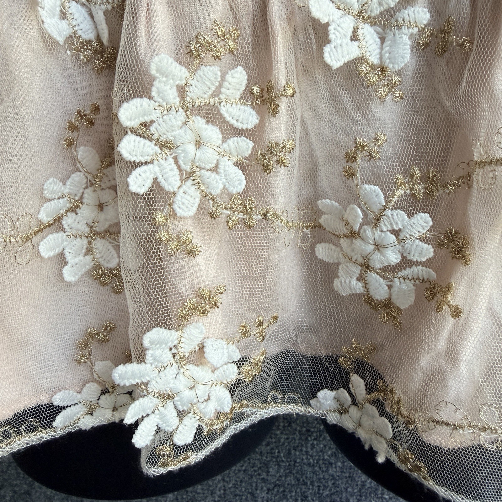 POL Dandelion Breeze Asymmetrical Camisole Romantic Lace Blush Vintage Boho