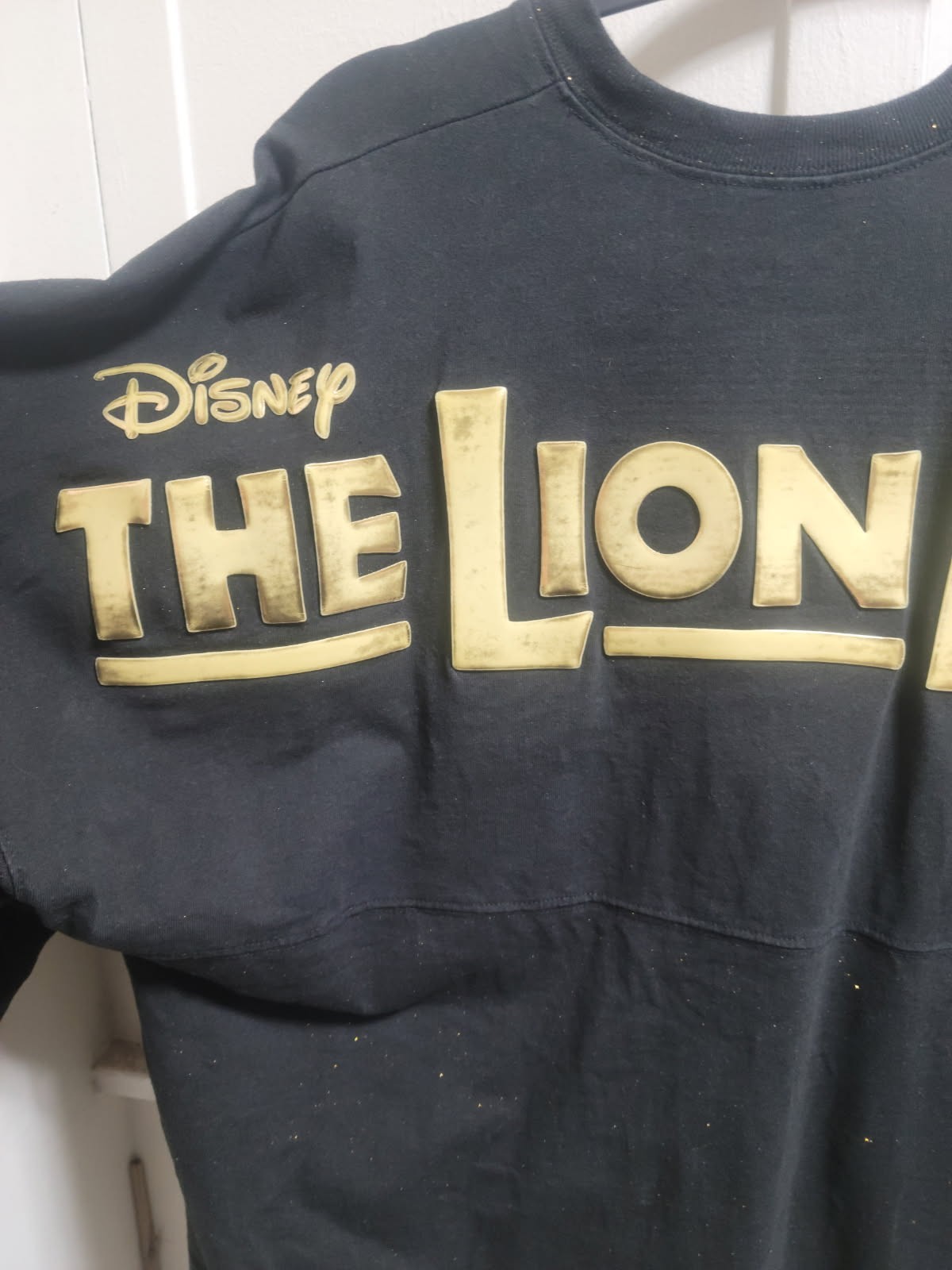 * Disney Shirt Women’s Large Lion King Spirit Jersey Long Sleeve Black & Gold *