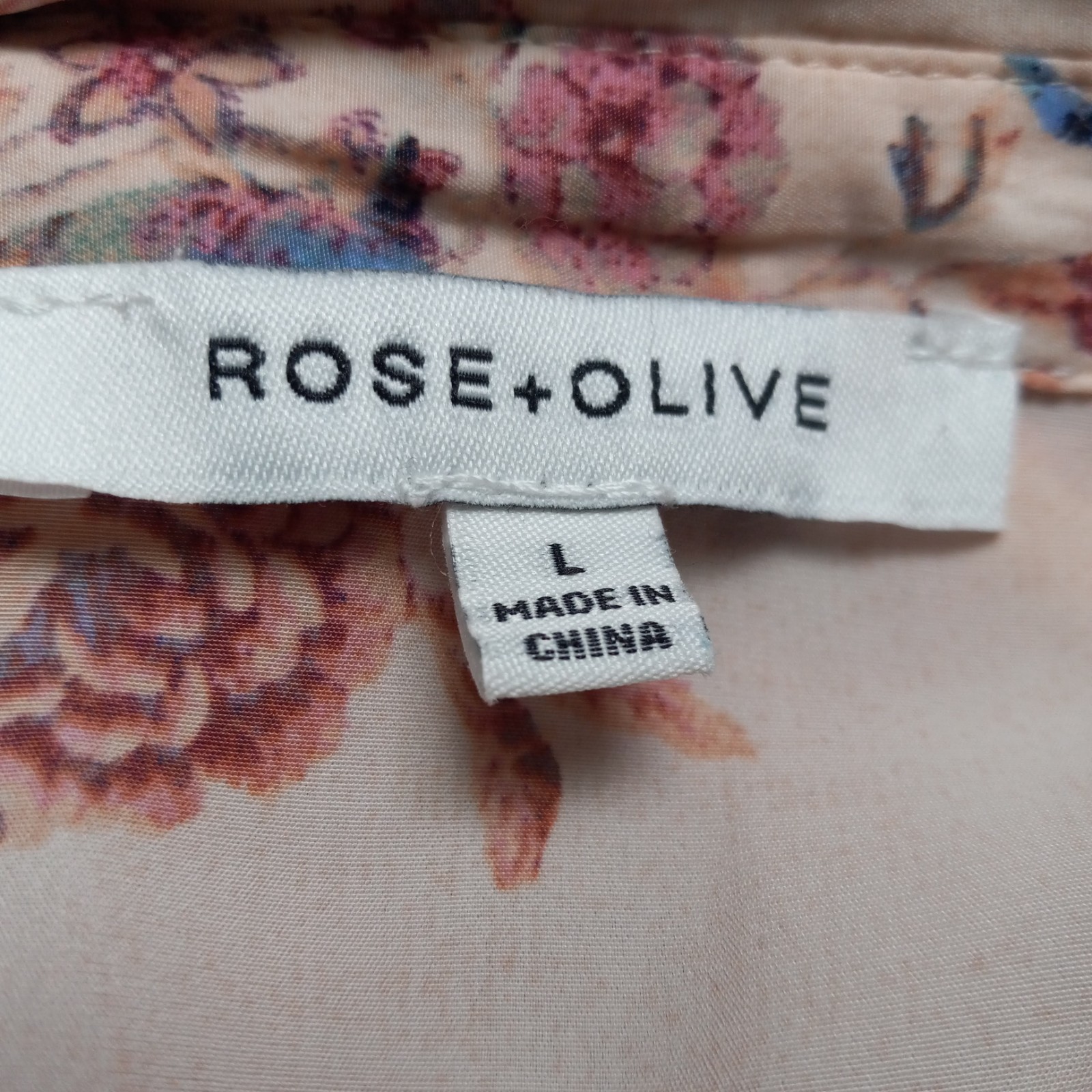 Rose + Olive Floral Bird Button Up Top Large Ruffles Cottagecore Fairy Coquette