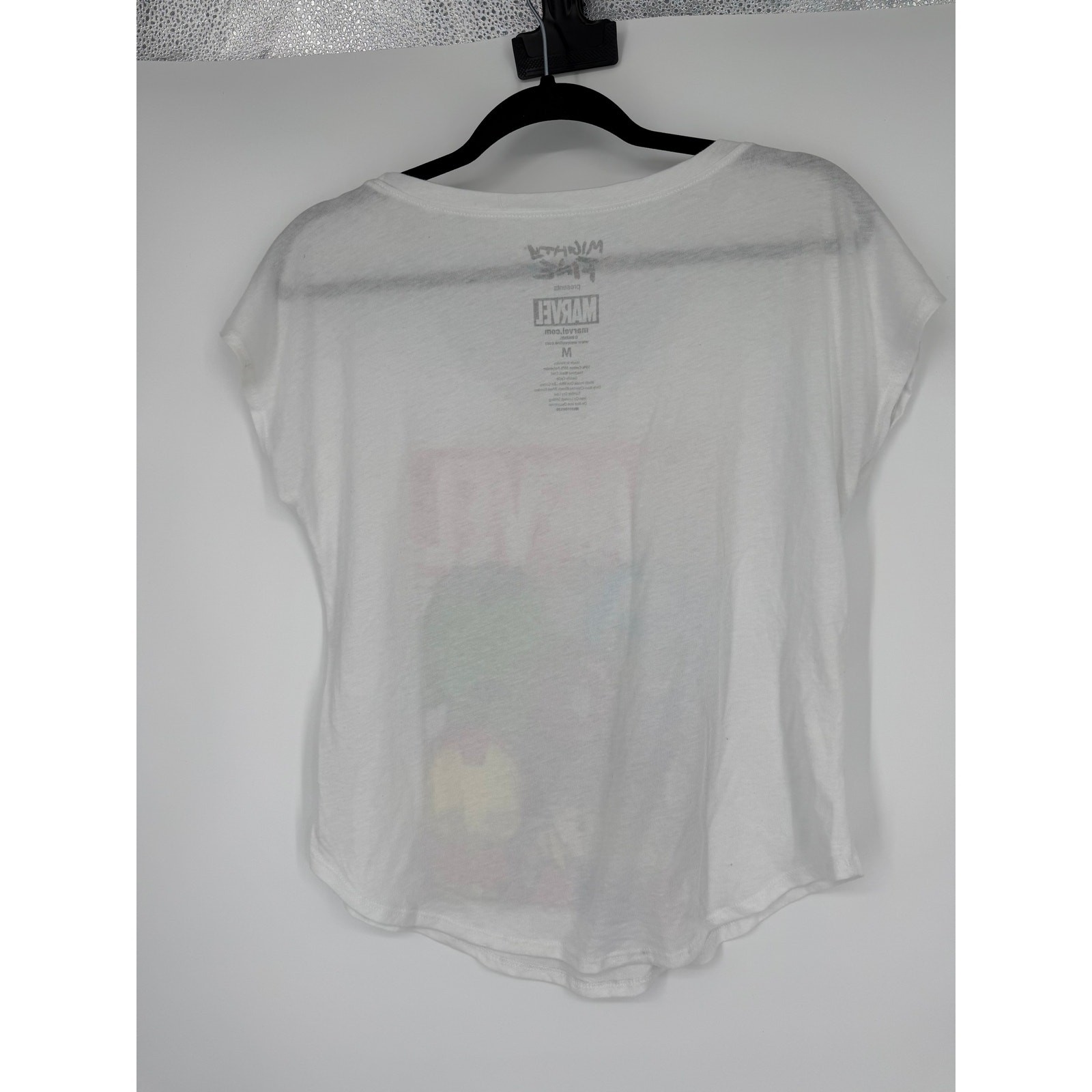 Marvel Womens Graphic T Shirt SZ M Chibi Style Avengers Hulk Thor Iron Man Capta