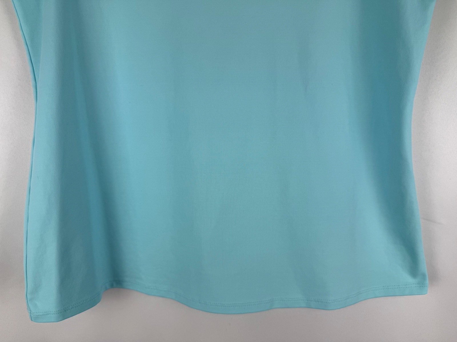 Chico’s Light Blue Scoop Neck Contemporary Microfiber Tank Size 1- Medium M