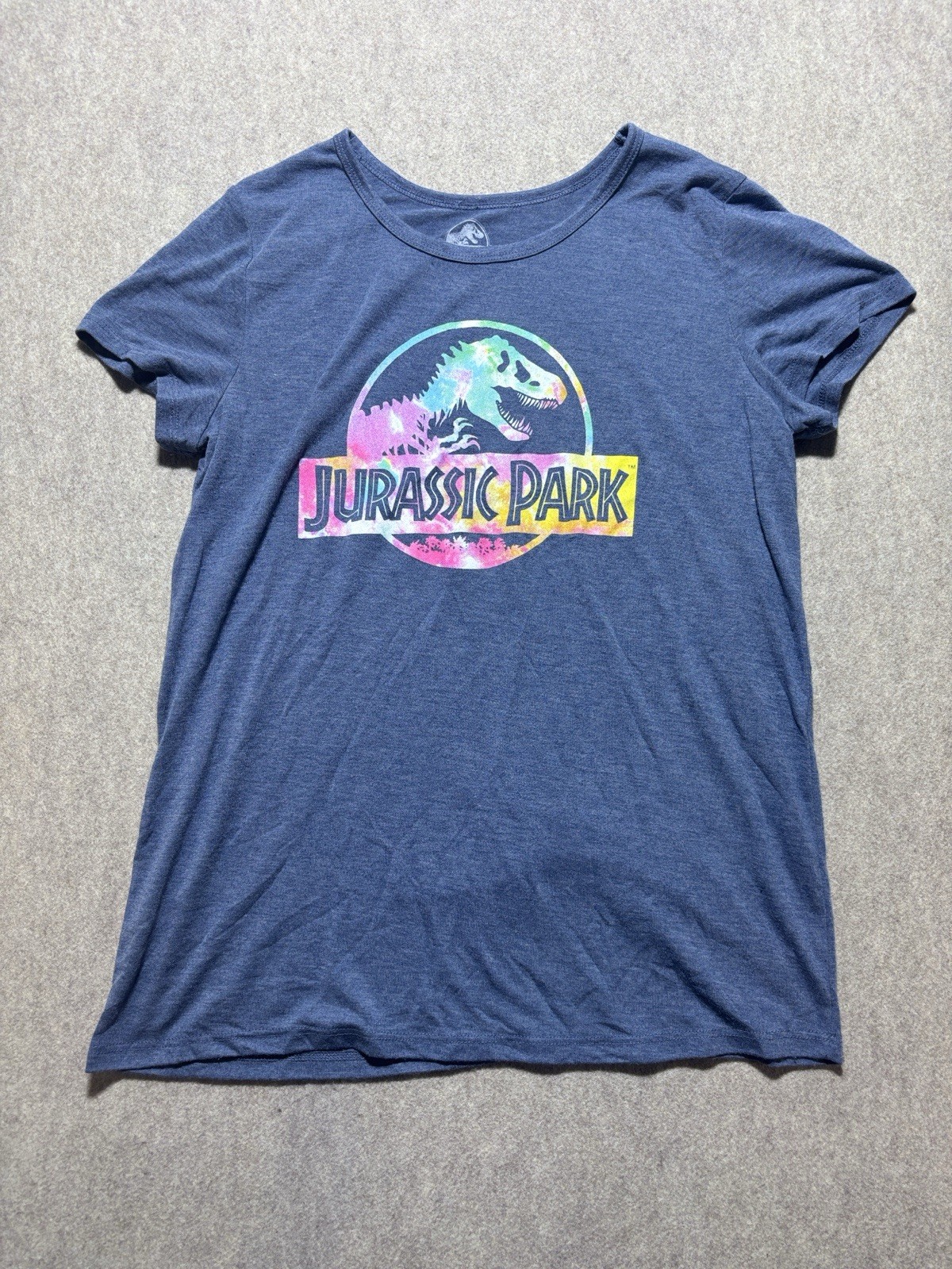 JURASSIC PARK WORLD COLORFUL BRIGHT DINOSAUR LOGO T-REX SIZE Junior XL (19)