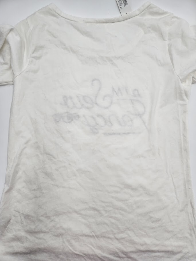 I’m Sew Fancy Size Large White Graphic Womens Long Sleeve Shirt NWT