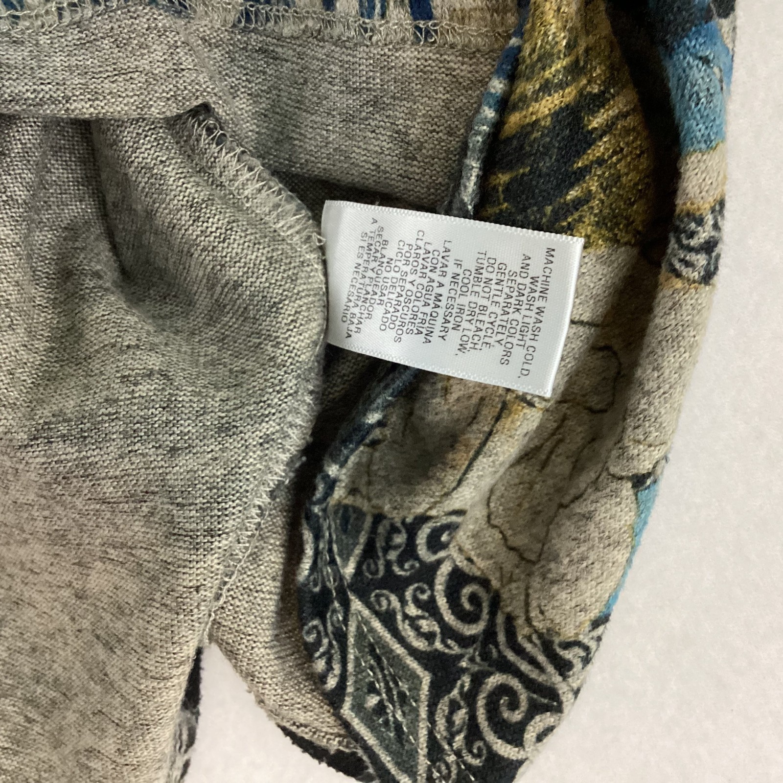 Leo & Nicole Polyester Blend Soft 3/4 Sleeve Top Women’s Petite Small PS