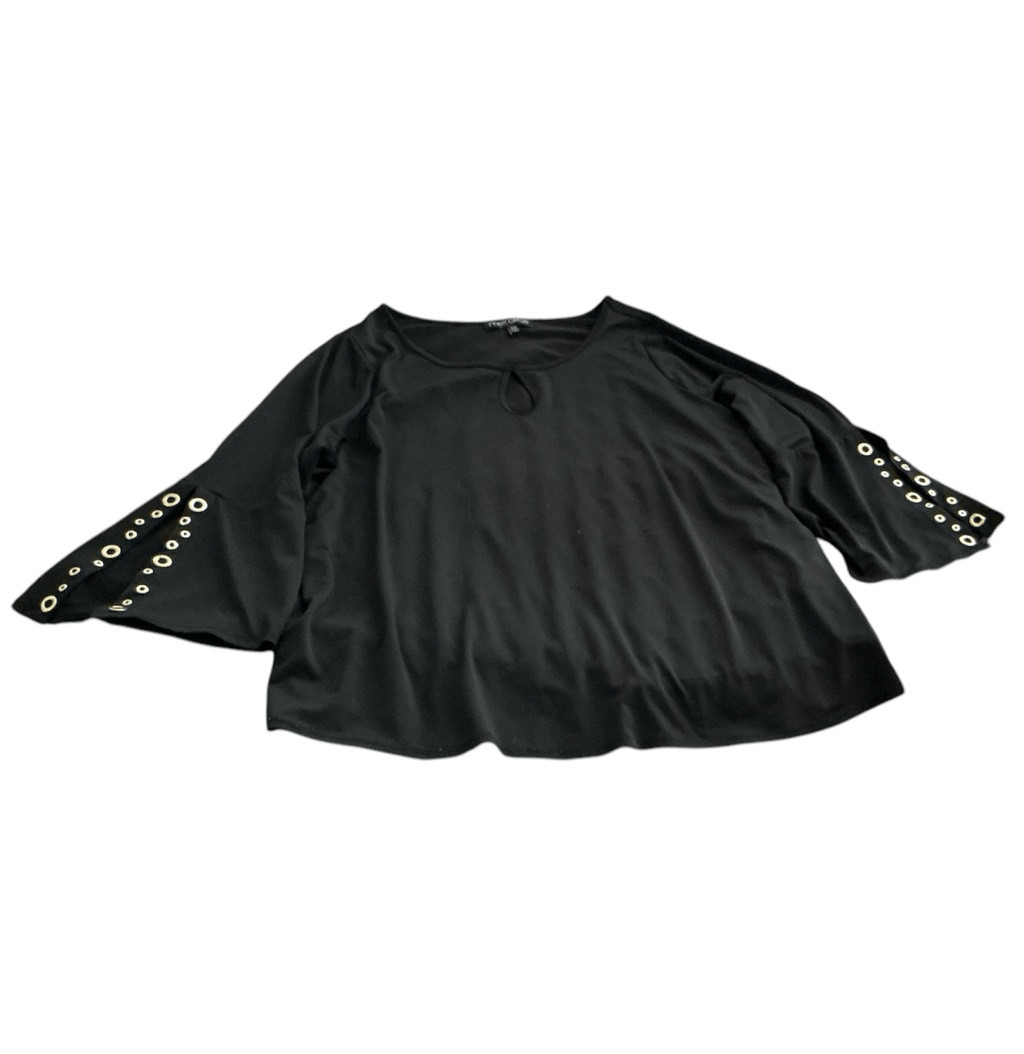 Inner Circle Black Shirt with Gold Rivets 2X
