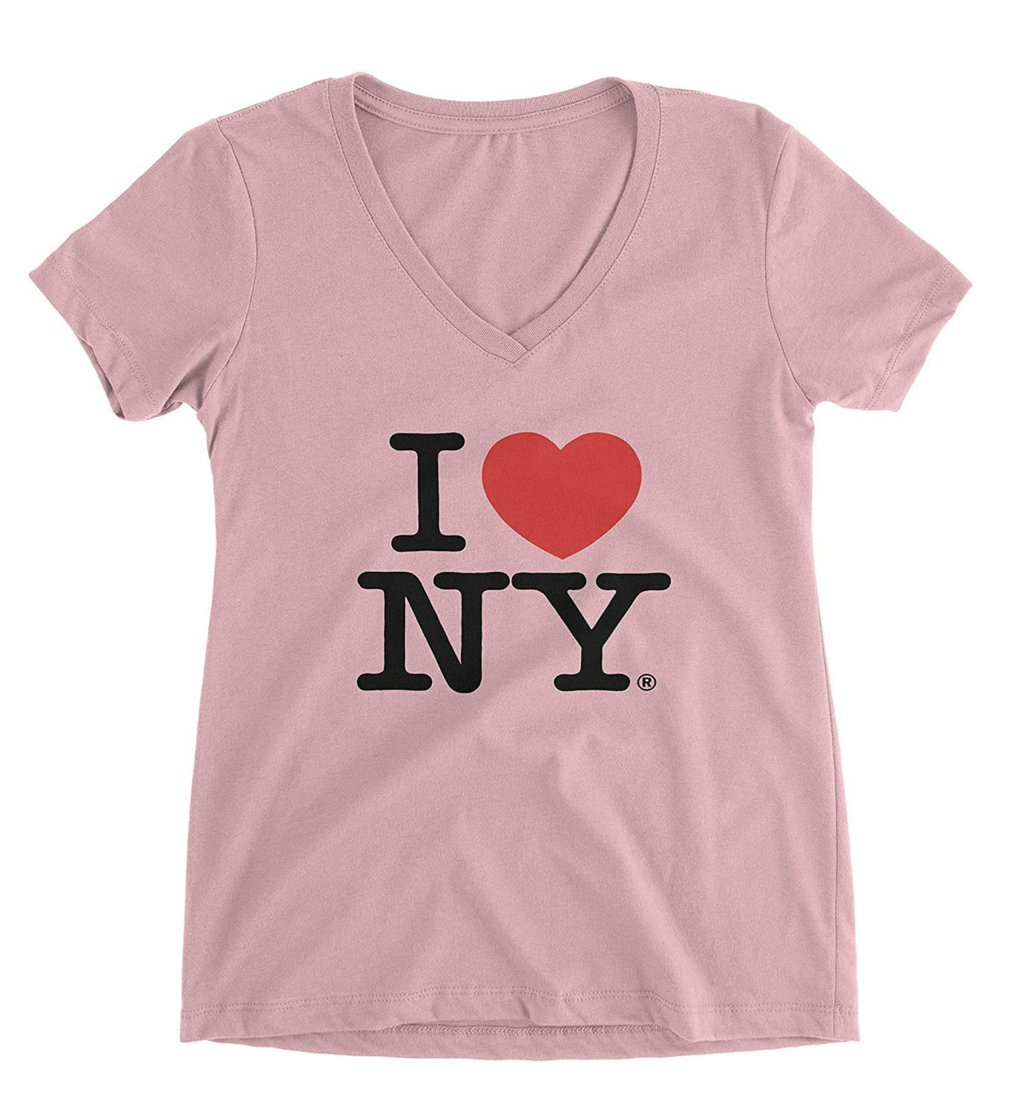 I Love NY Ladies V-Neck T-Shirt Tee Officially Licensed New with Tag