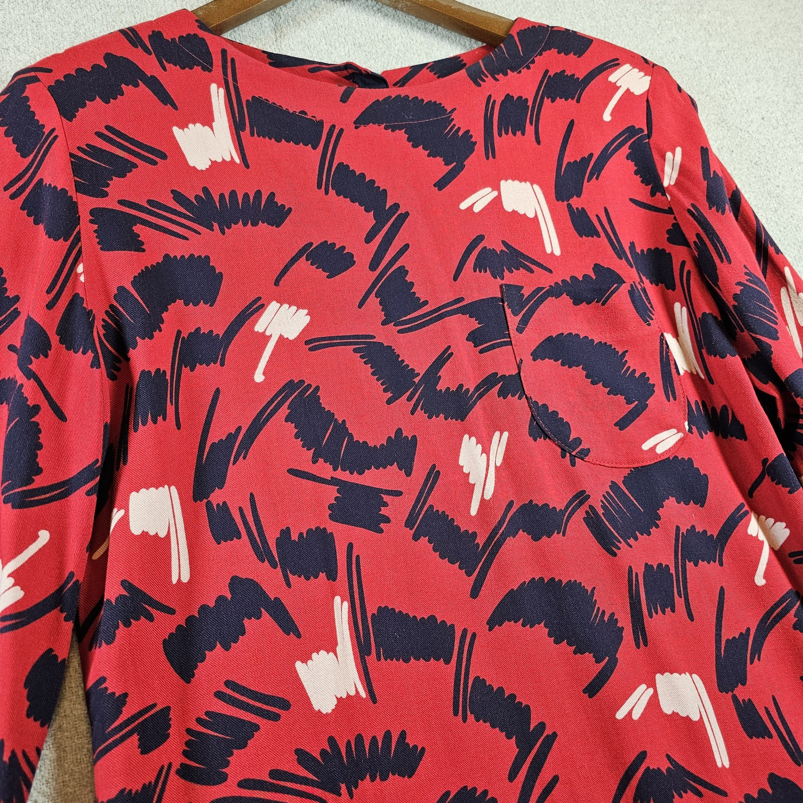 Pendleton Country Sophisticates VTG Top USA Abstract Red (See Desc. for Size)