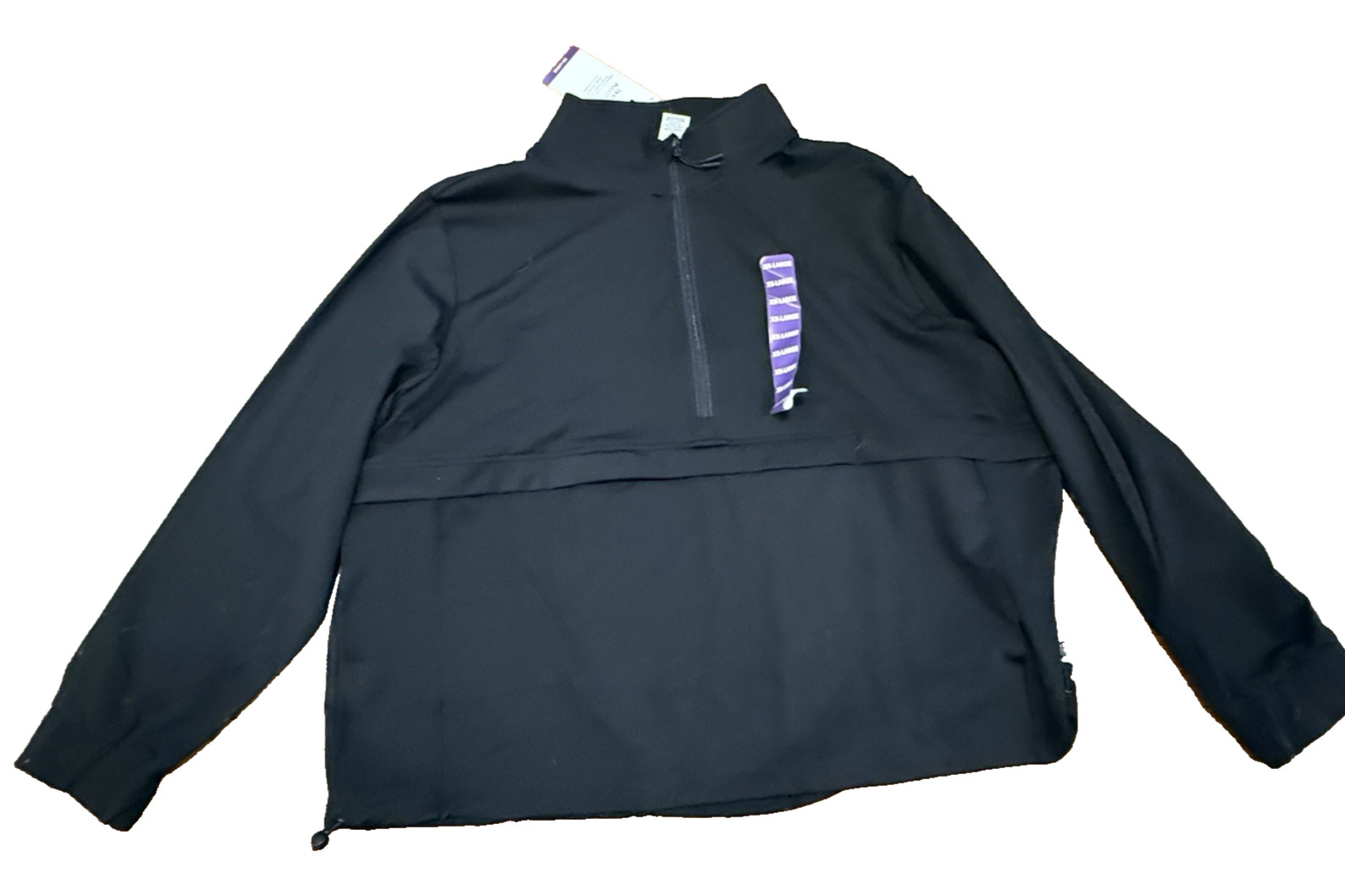 Member’s Mark women regular size XXL long sleeve black pullover NWT top