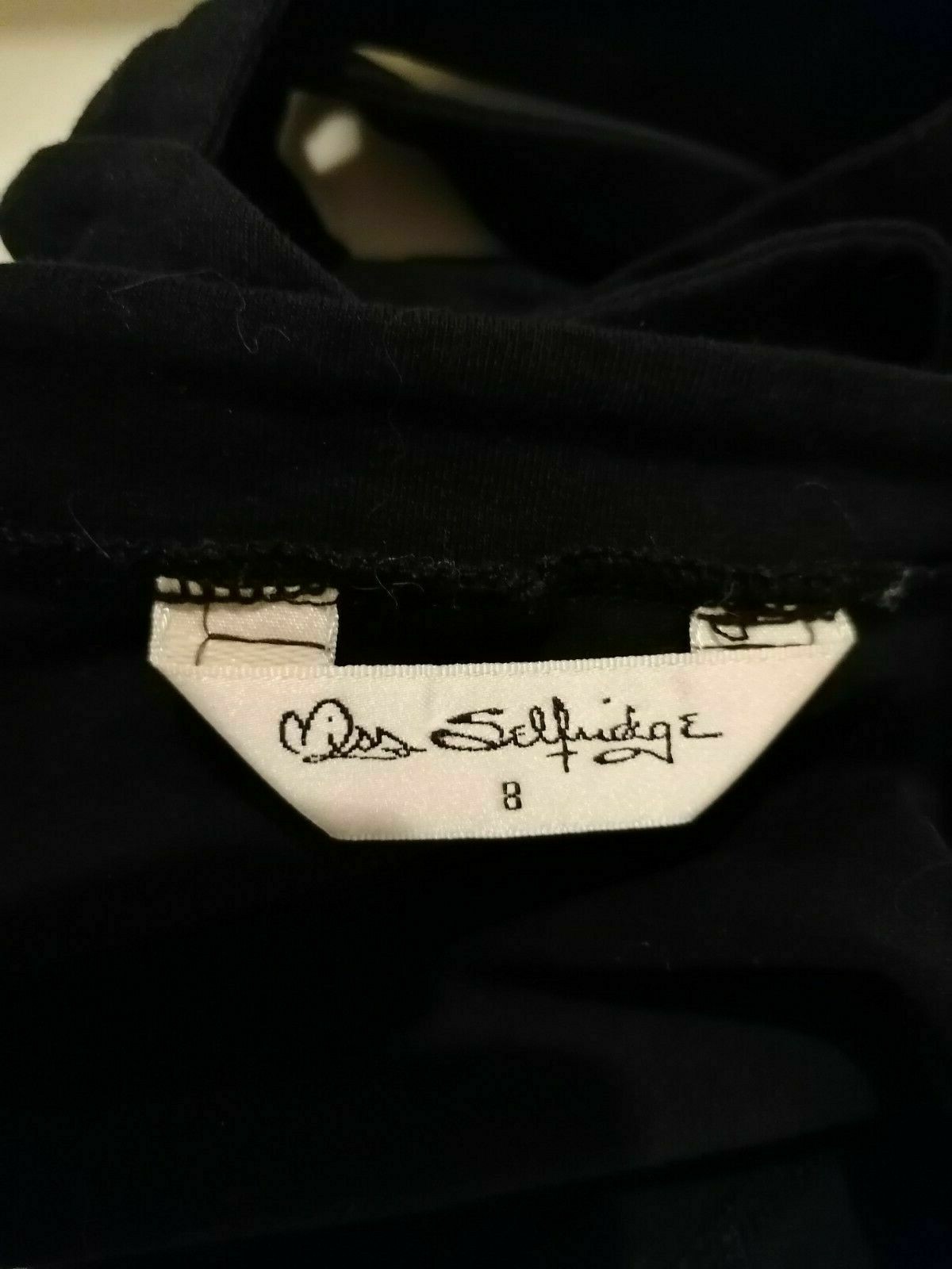 MISS SELFRIDGE Black Cage Zip Front Plunge Sweetheart Bralet Crop Top – Size 8