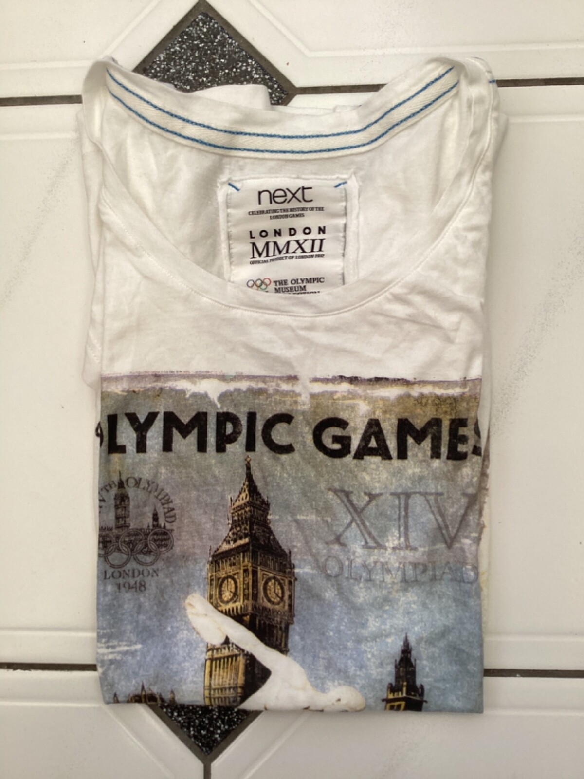 London Olympic Games 2012, Cap Sleeve T Shirt, Size 10, By Next