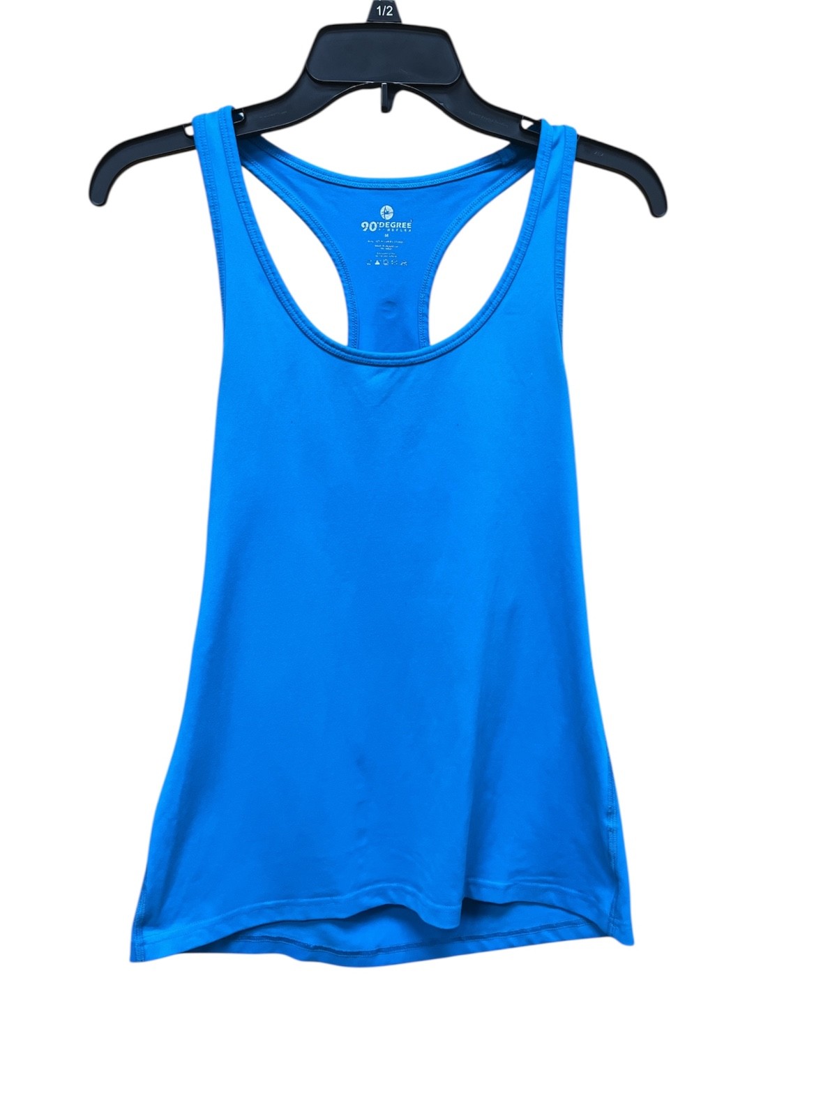 90 Degree by Reflex Light Blue Nylon Stretch Tank Top Athletic Gym Sports – Med