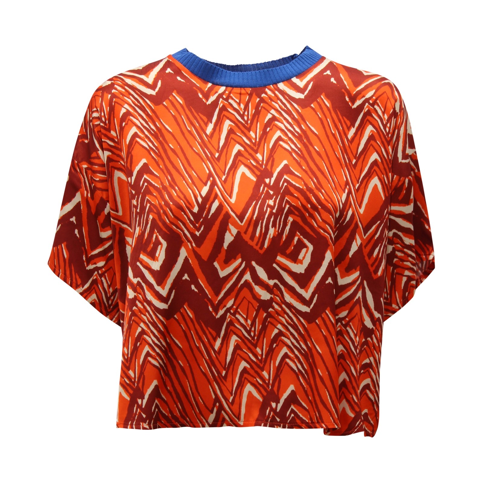 M4427 MAGLIA DONNA CROCHE’ WOMAN VISCOSE T-SHIRT