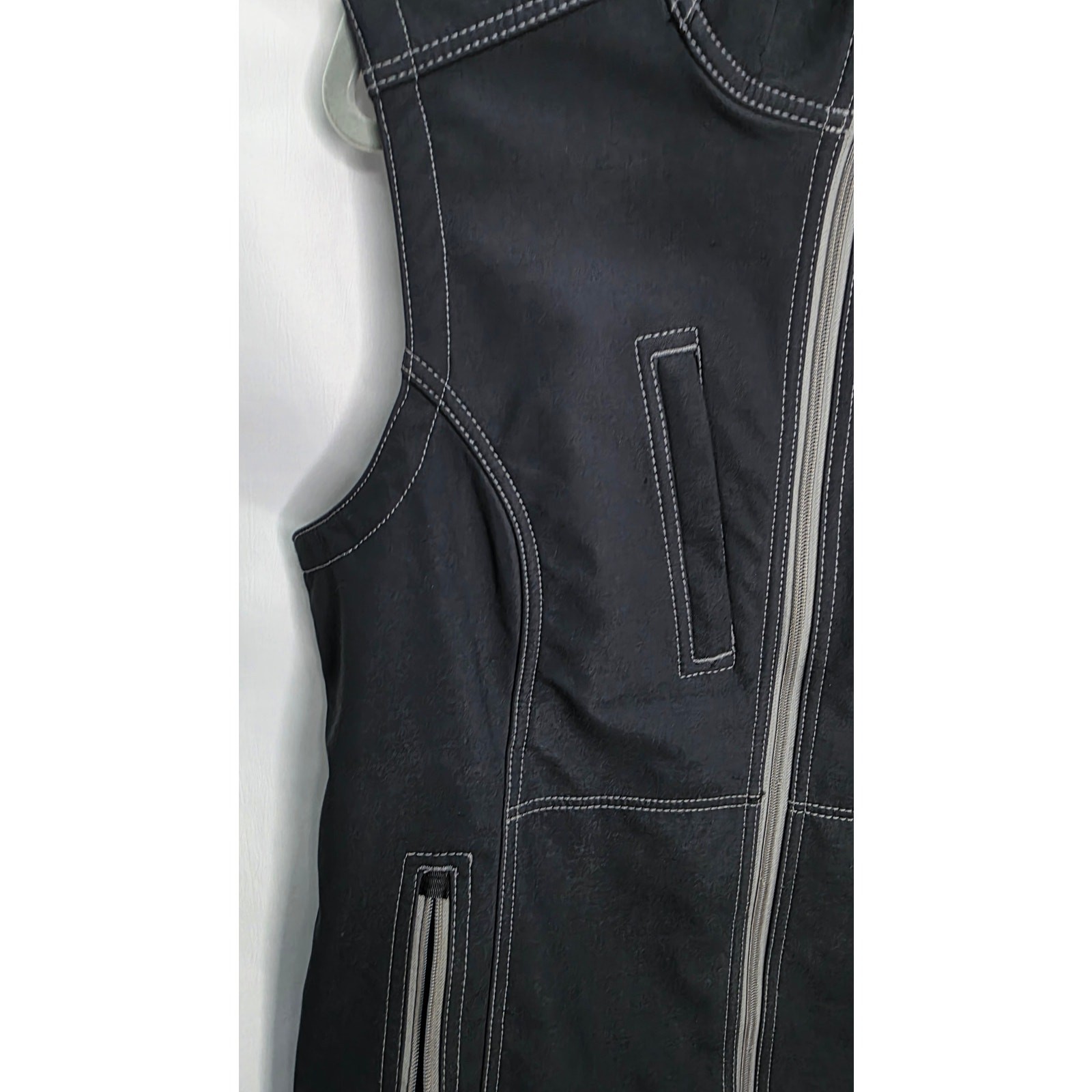 Ariat Rebar Stretch Canvas Softshell Vest Women’s Black Full Zip Workwear Size L