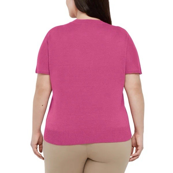 Banana Republic Women’s Linen Blend short sleeve top Crew neck fit T Shirt