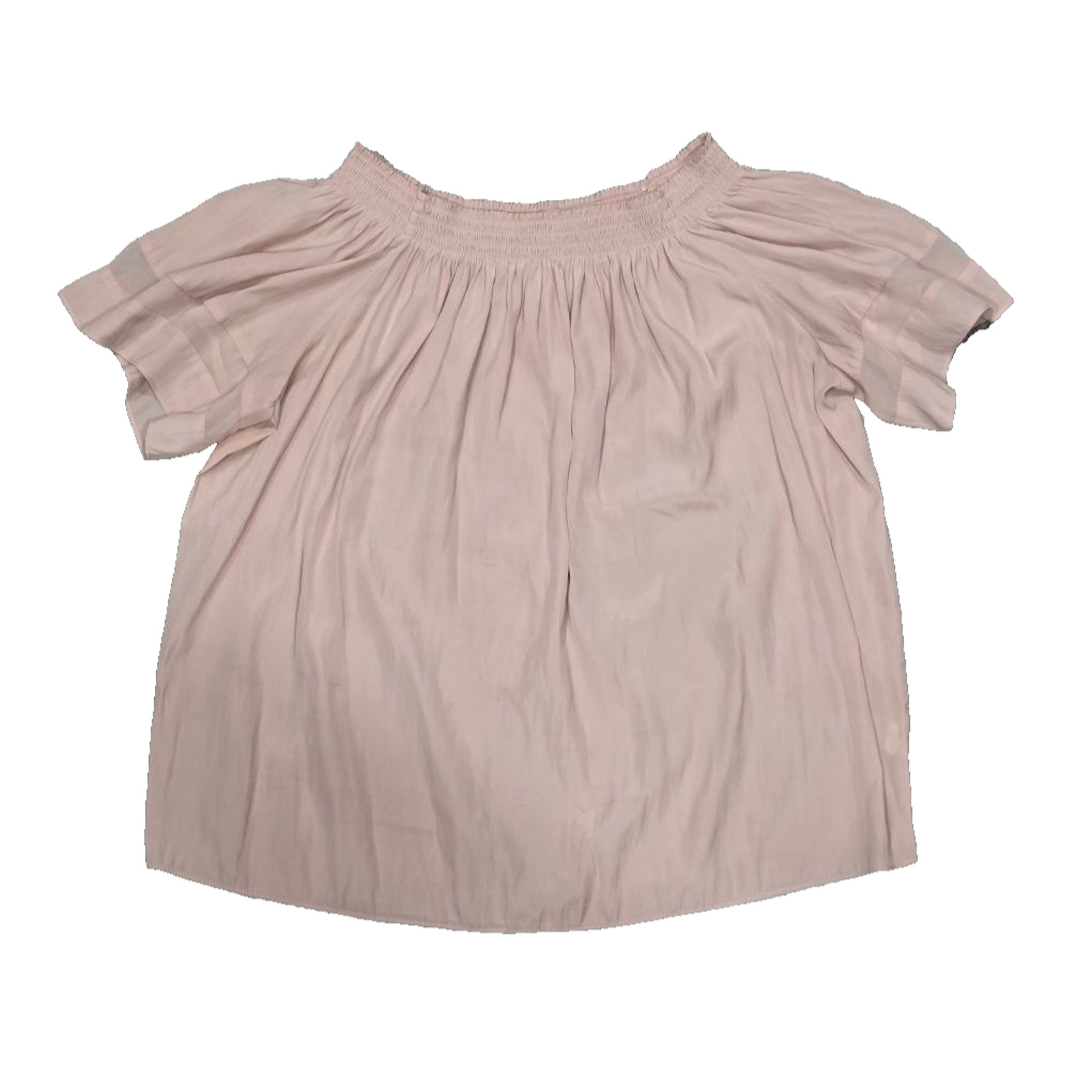 Ramy Brook New York Jessica Silky Off the Shoulder Blush Top Size S/P A003434