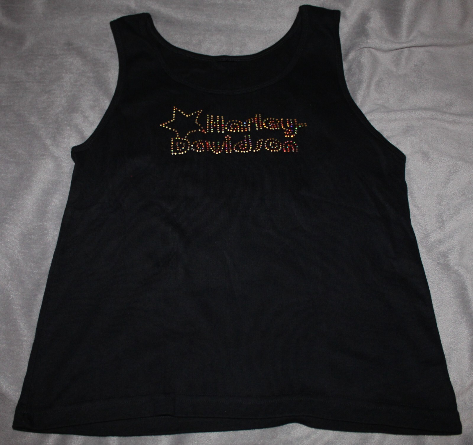 Harley-Davidson Tank Top Jeweled Rhinestone Sparkle Women’s Freedom Canton Ohio