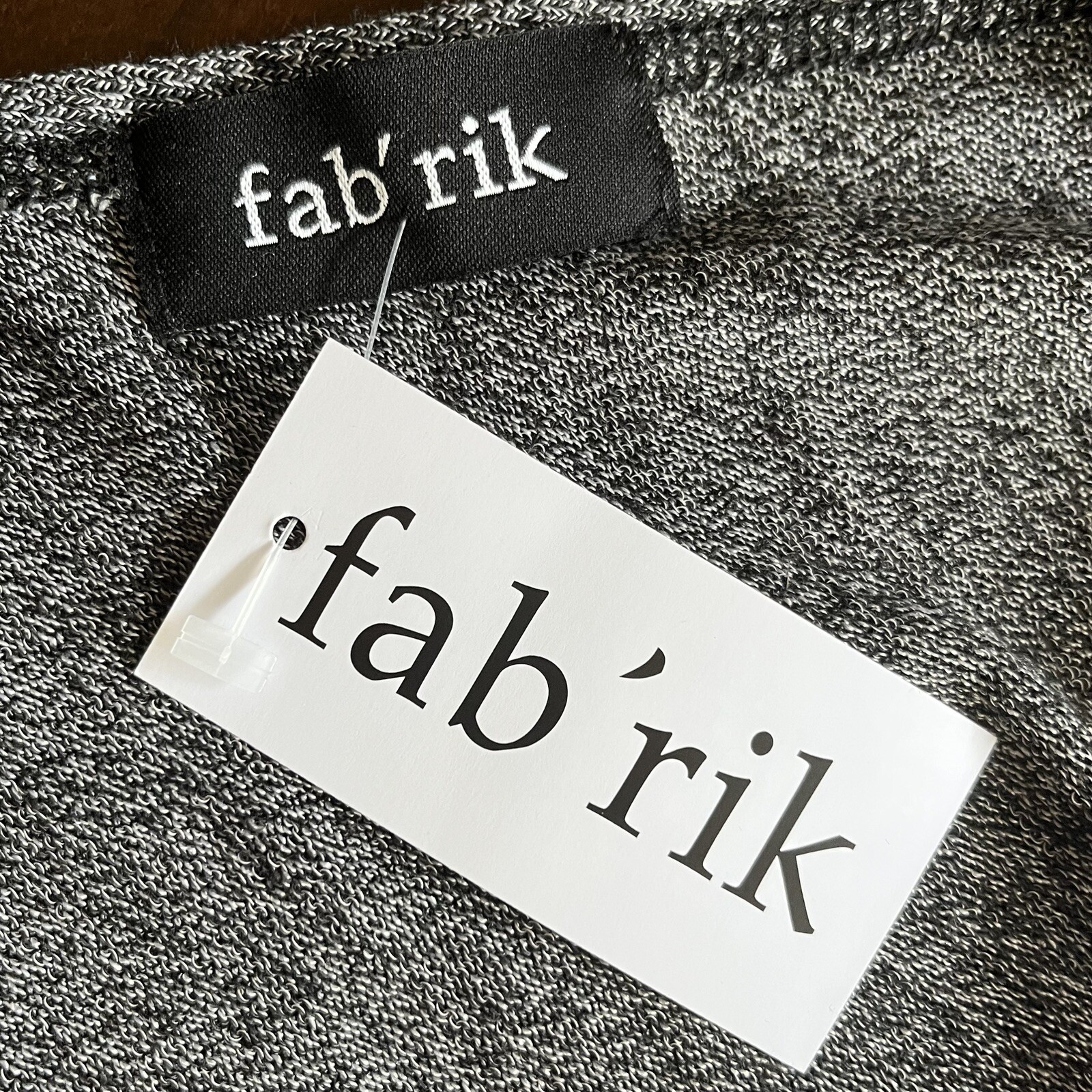 Fab’rik Grey Drop Shoulder Top, Size M, NWT