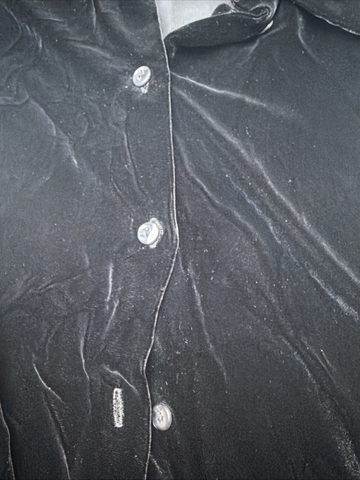 Quo Black Blouse Size 18/20 Rayon Silk Blend Womens