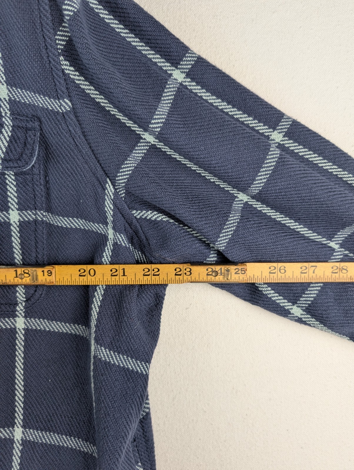 L.L.Bean 1912 Overshirt Jacket Womens XL Extra Large Blue Plaid Cotton Shacket