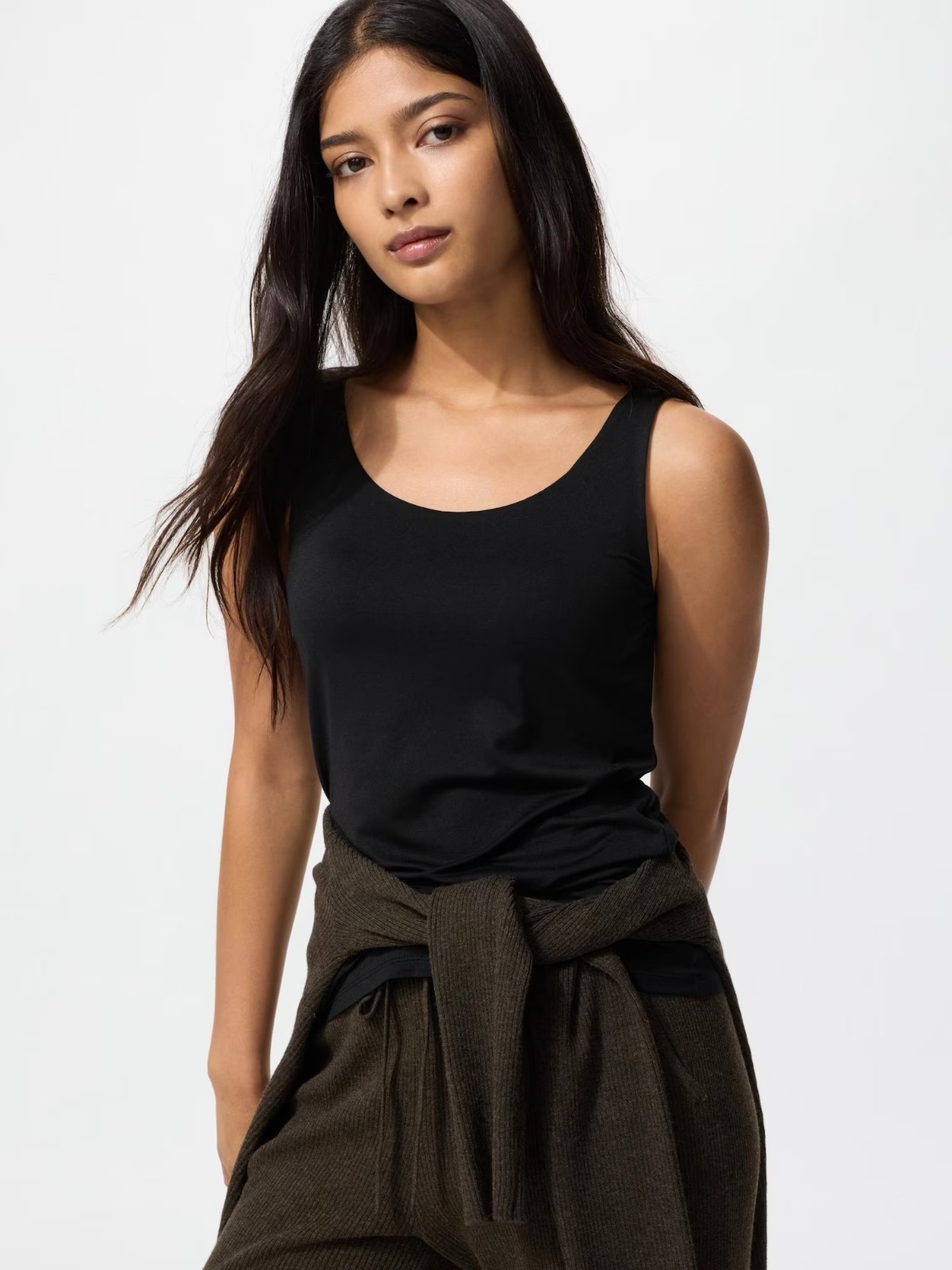 UNIQLO HEATTECH Bra Sleeveless Top S-3XL Built-in-Bra Stretch Women 478789 NWT