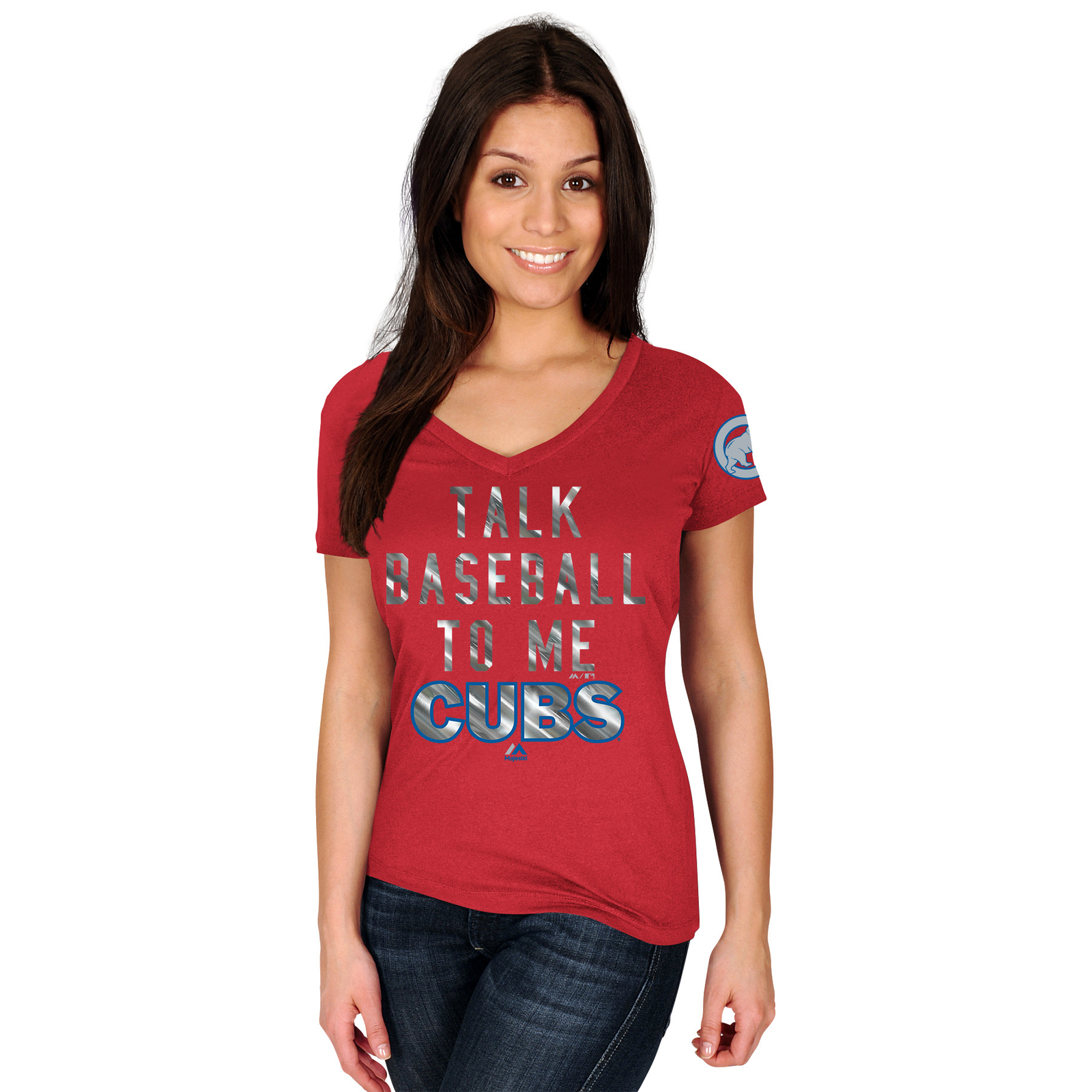 Chicago Cubs Extraordinary Achievement Women’S Athletic Red Shirt