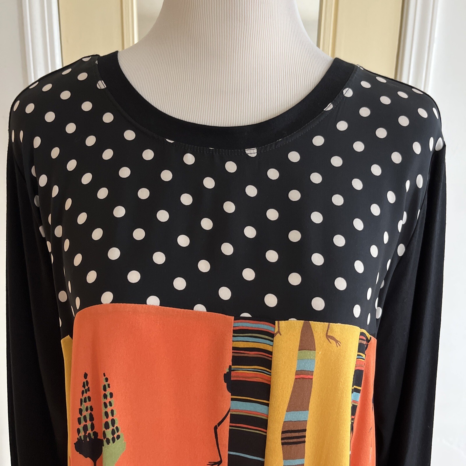 HARARI Native Print Top Sz XL