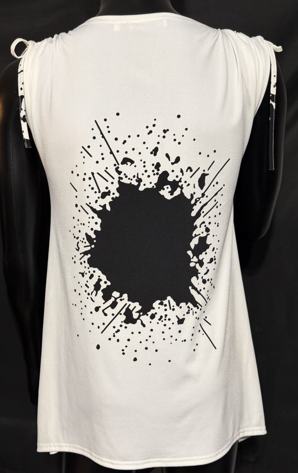 Abstract Art Tunic Patrizia Luca Milano Top Italian Designer, Chic Statement