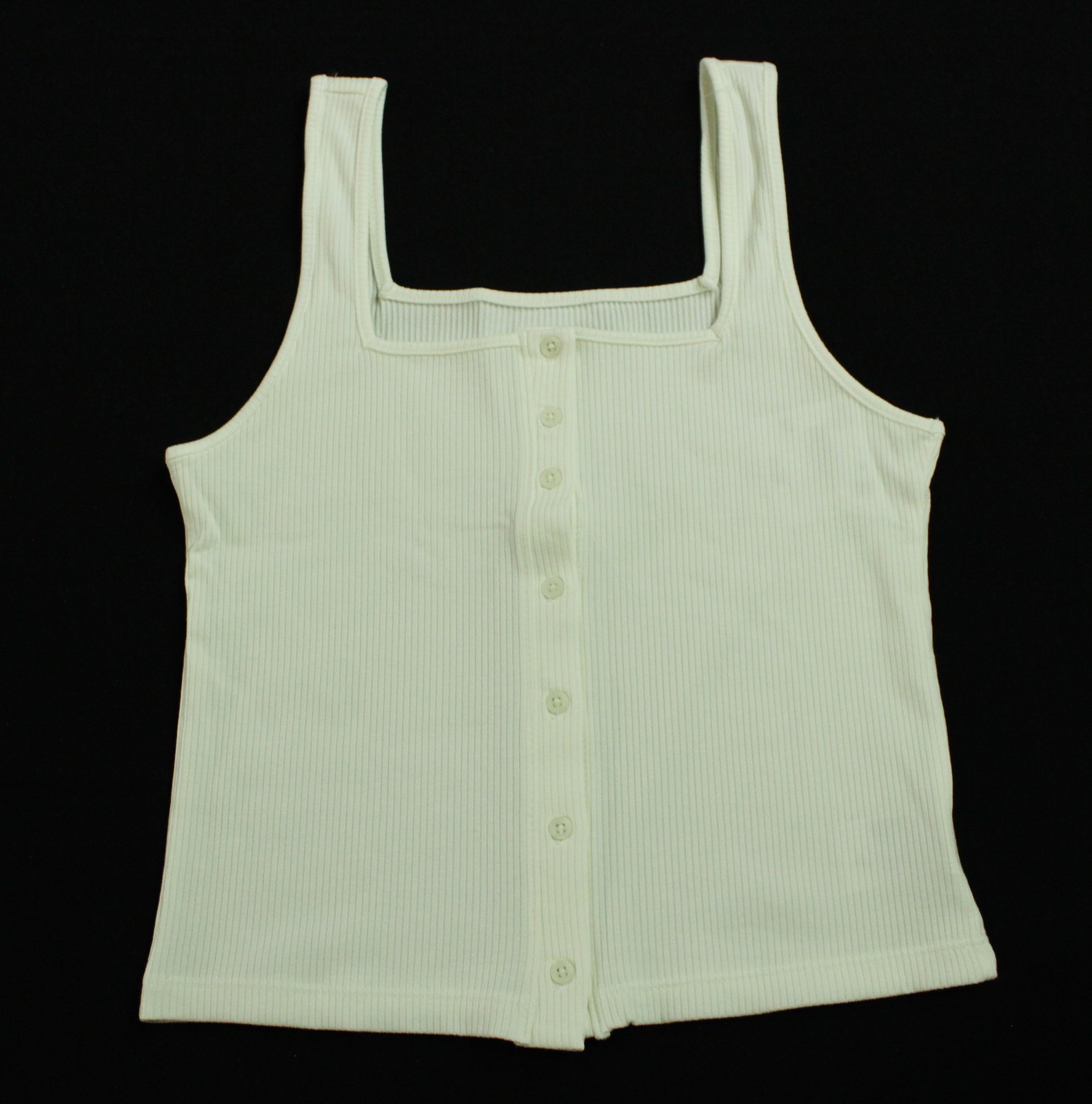 American Eagle Women’s Sleeveless Button-Up Tank Top AC2 White Medium NWT