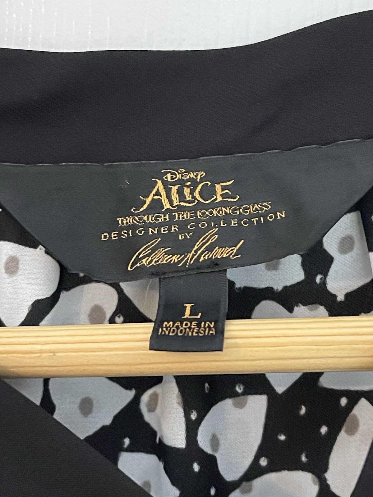 Disney Alice Looking Through Looking Glass Colleen Atwood Designer Womens L Top